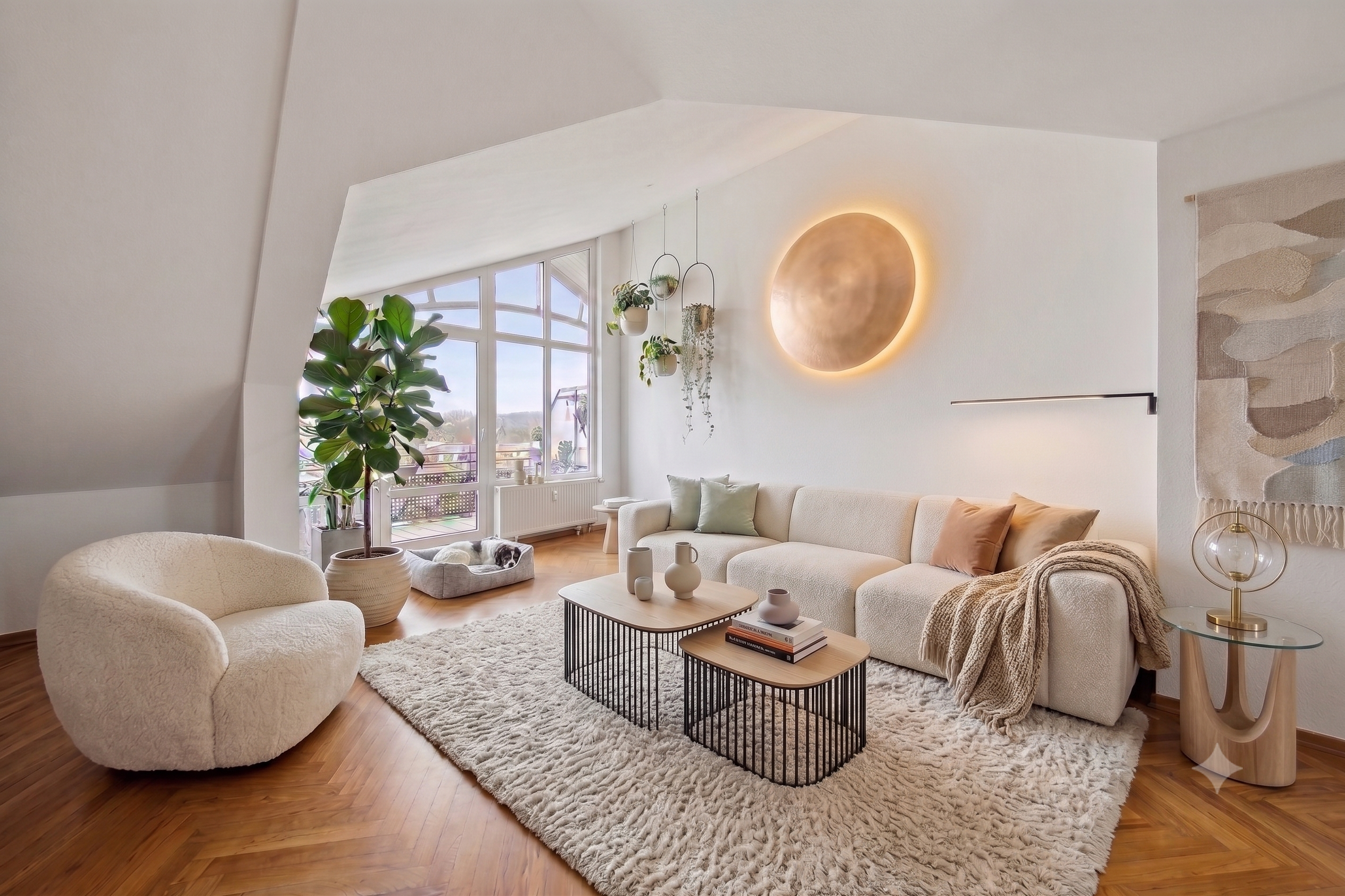 Dream home with Alpine panorama: Characterful 3.5-room top-floor apartment