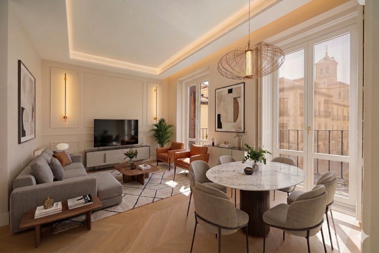 Magnificent renovated apartment with three balconies in Justicia.