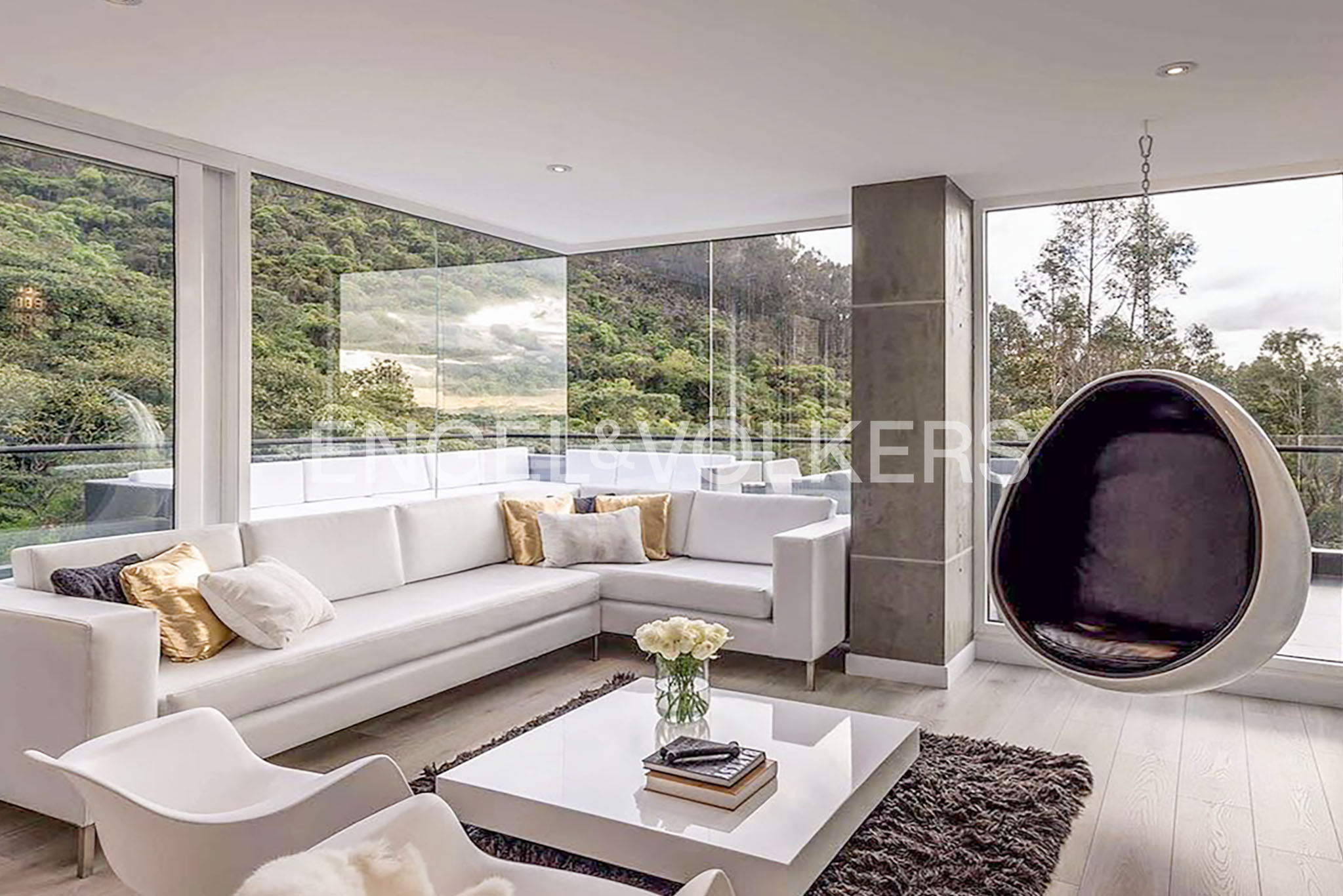 Apartamento moderno de diseño con terraza para venta en Bosque de Pinos