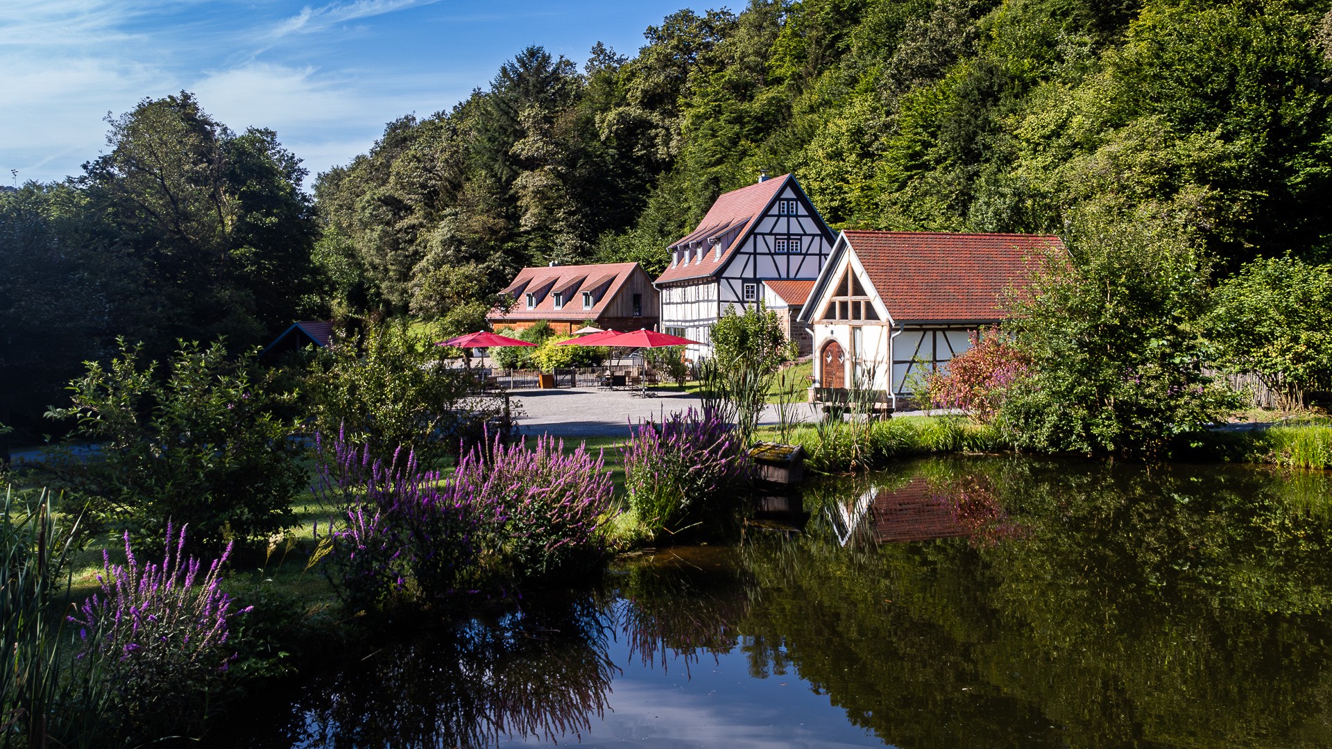 Unique mill estate in the secluded Spessart forest