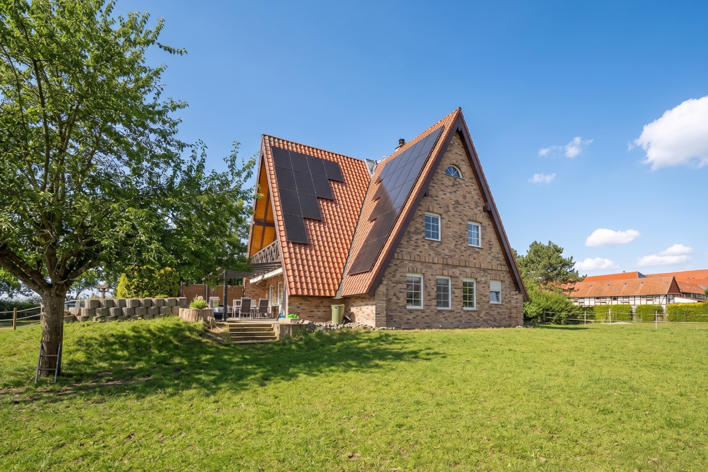 Exklusives Anwesen in Feldrandlage - Wohnen mit Weitblick & Tierhaltung möglich