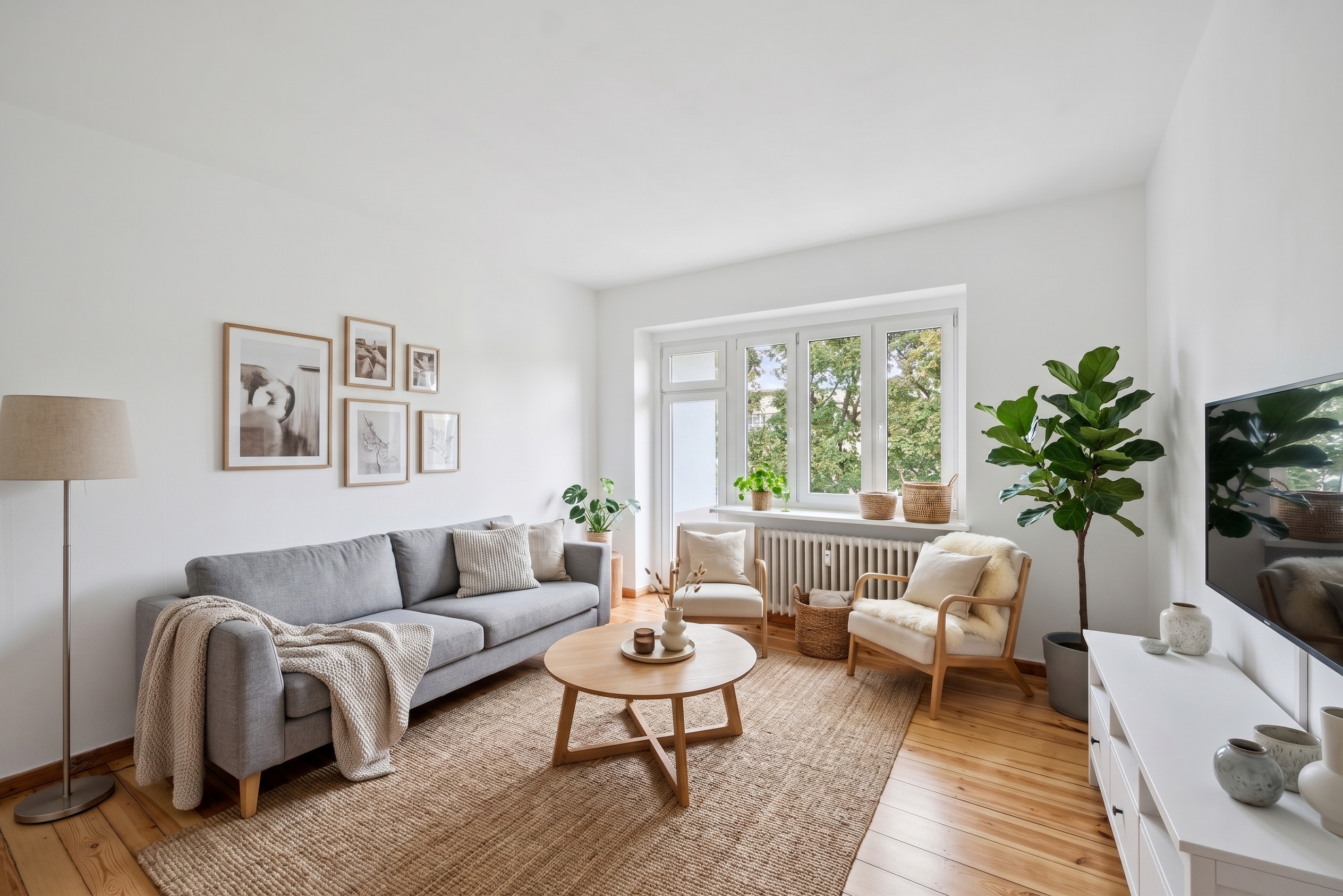 Helle 2-Zimmer-Wohnung mit Balkon in Ruhelage unweit der FU und des Botanischen Gartens [AI-modified]
