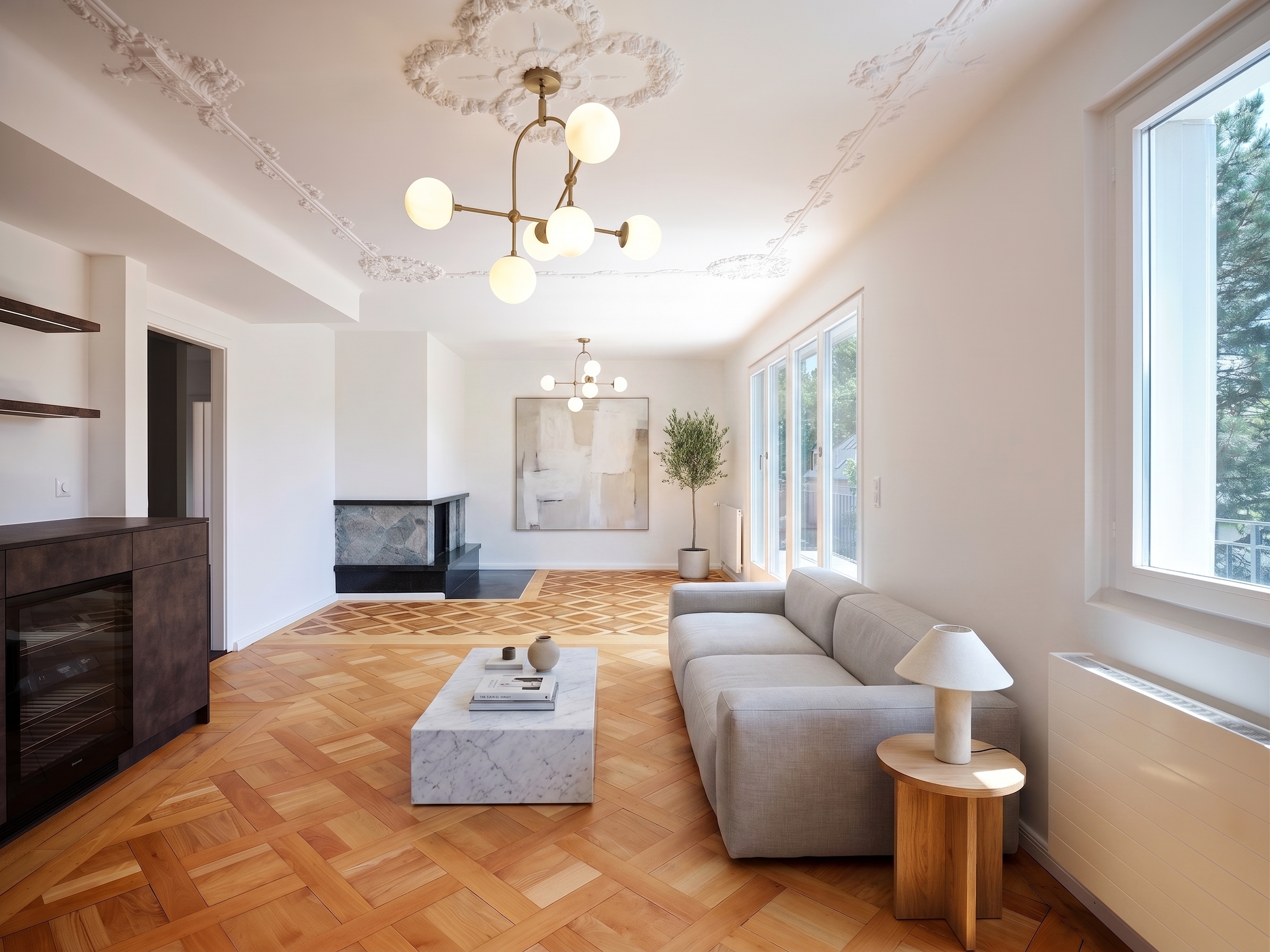 Design, Raum & Weitblick – aussergewöhnliche Stadt-Maisonettewohnung