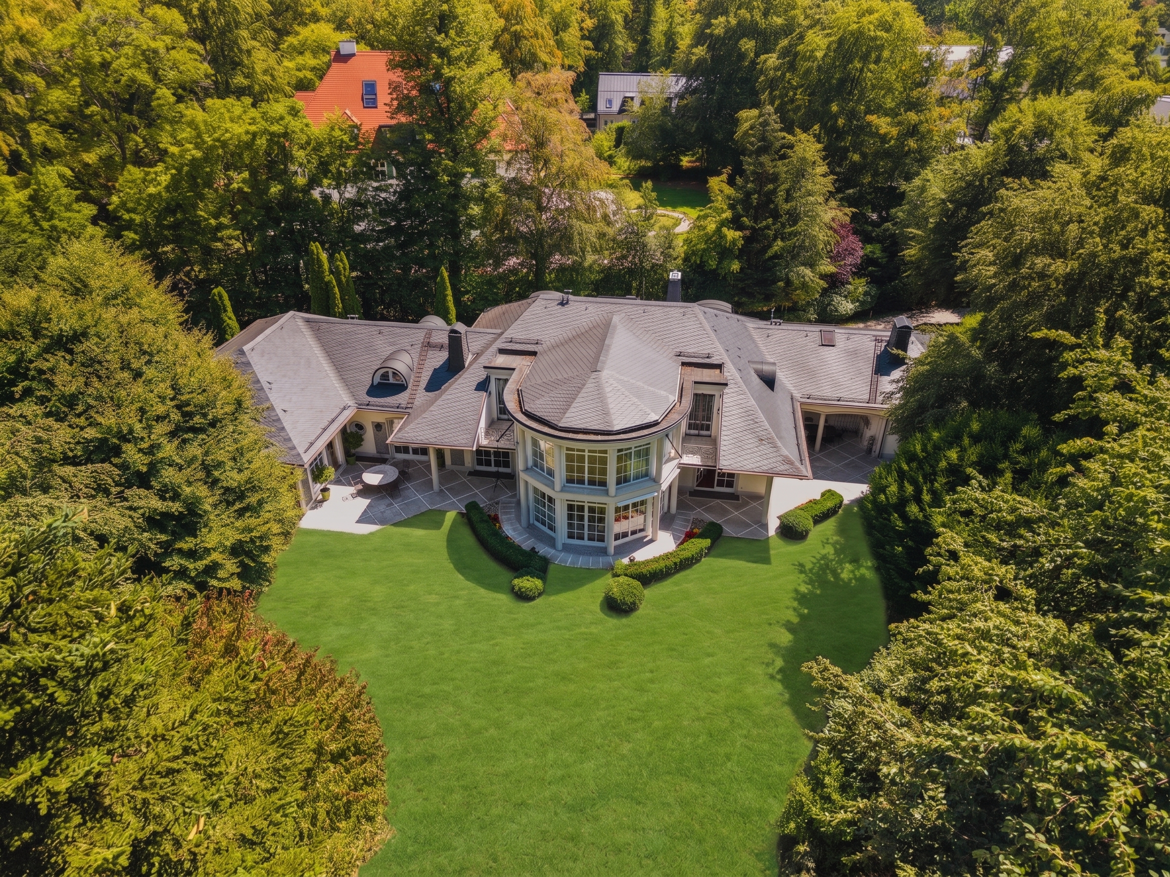 Exclusive Isar villa in a unique waterfront location [AI-modified]