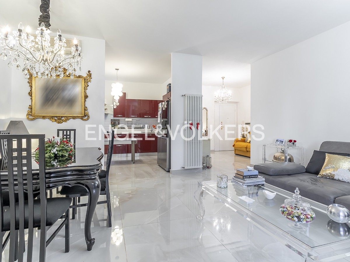 Spinaceto, four-room flat with distinctive design