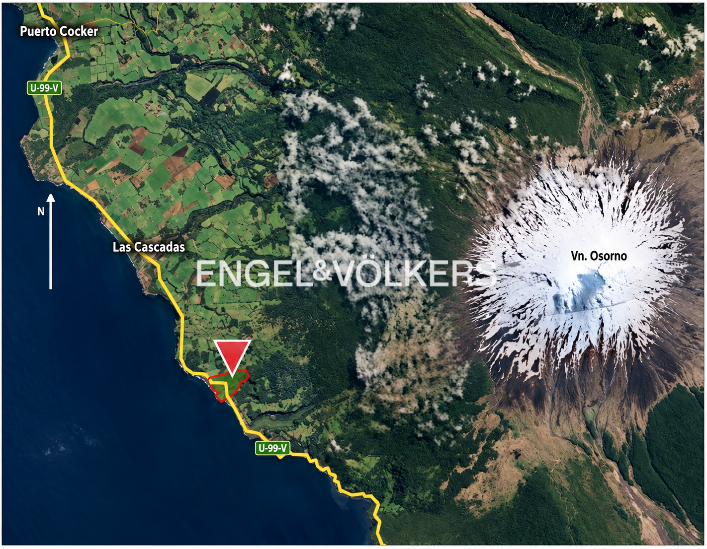 Terreno de 45,69 ha a orillas del lago Llanquihue