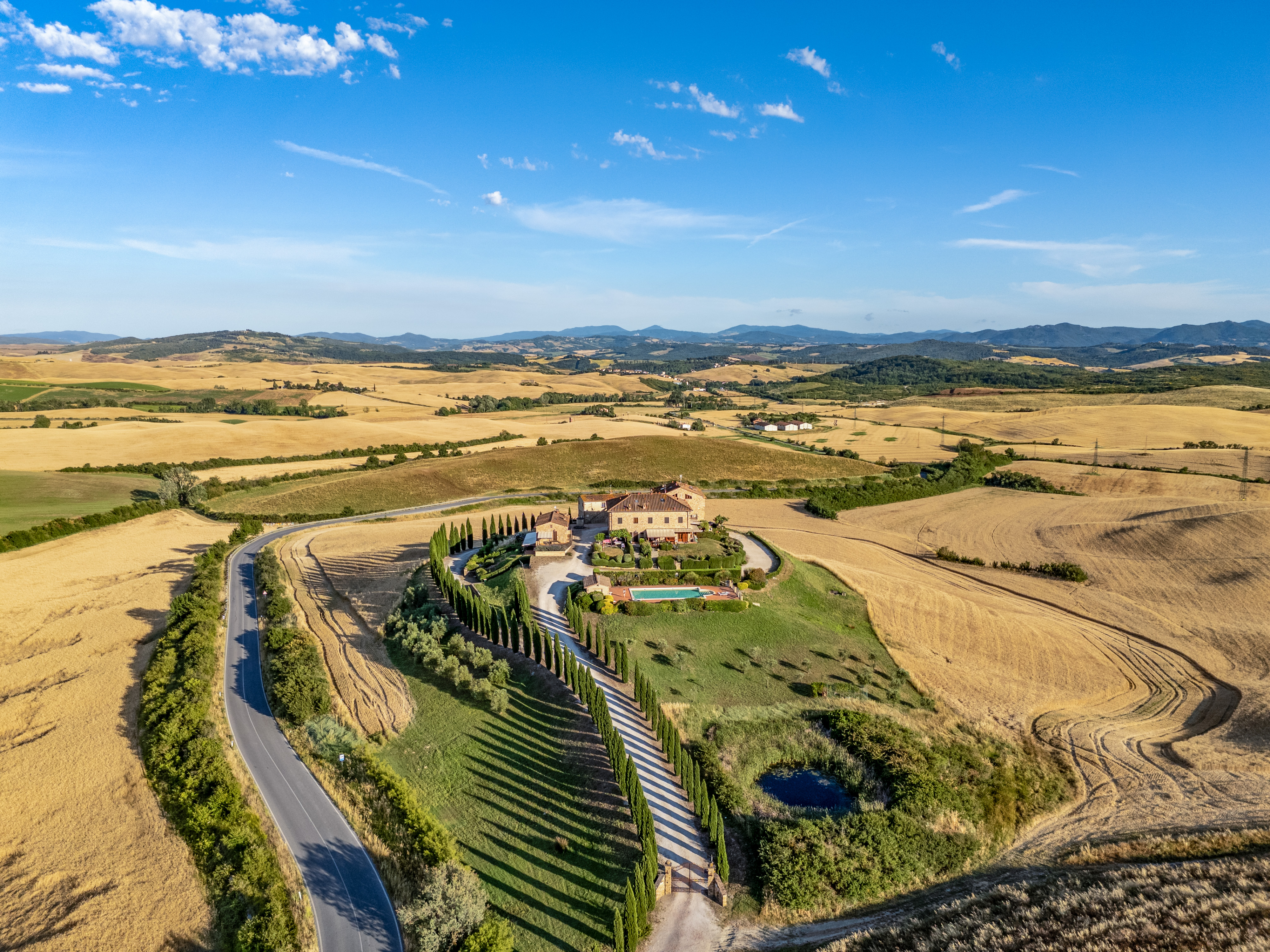 Charming property with private garden and panoramic views in Montecatini Val di Cecina