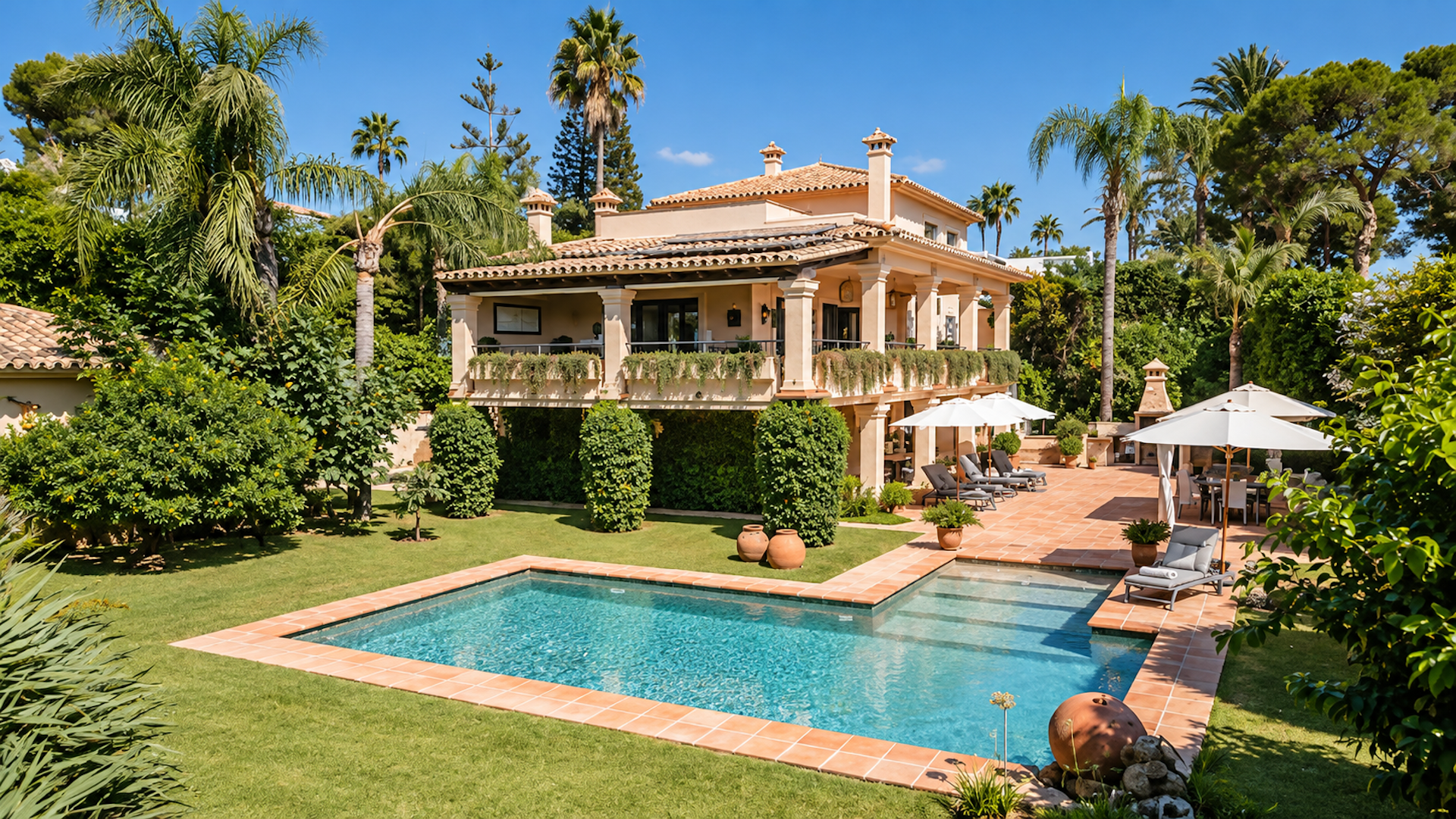 Exceptional Second-Row Beachside Villa in Los Monteros, with Sea Views