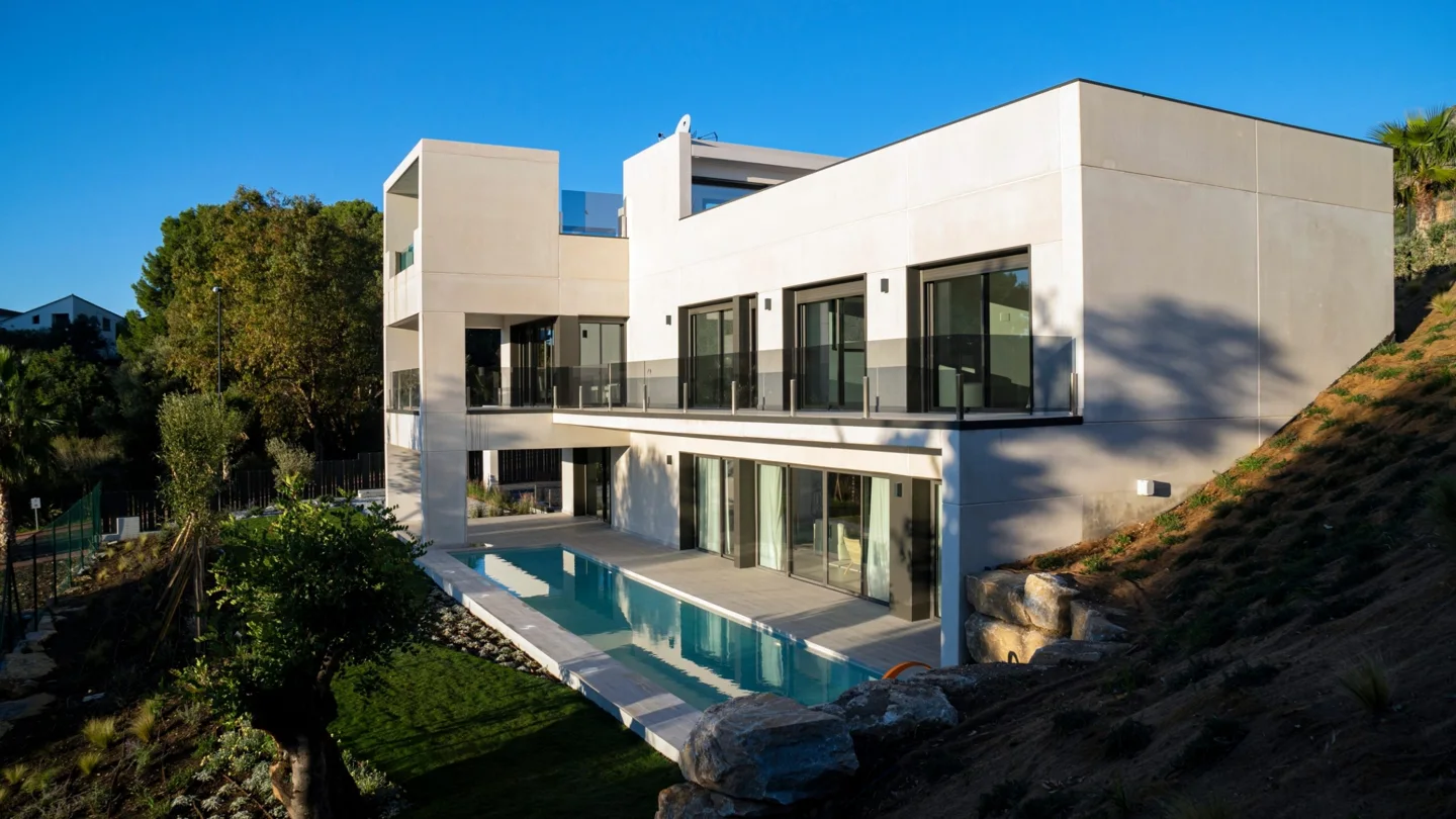 New Modern Villa with Sea Views