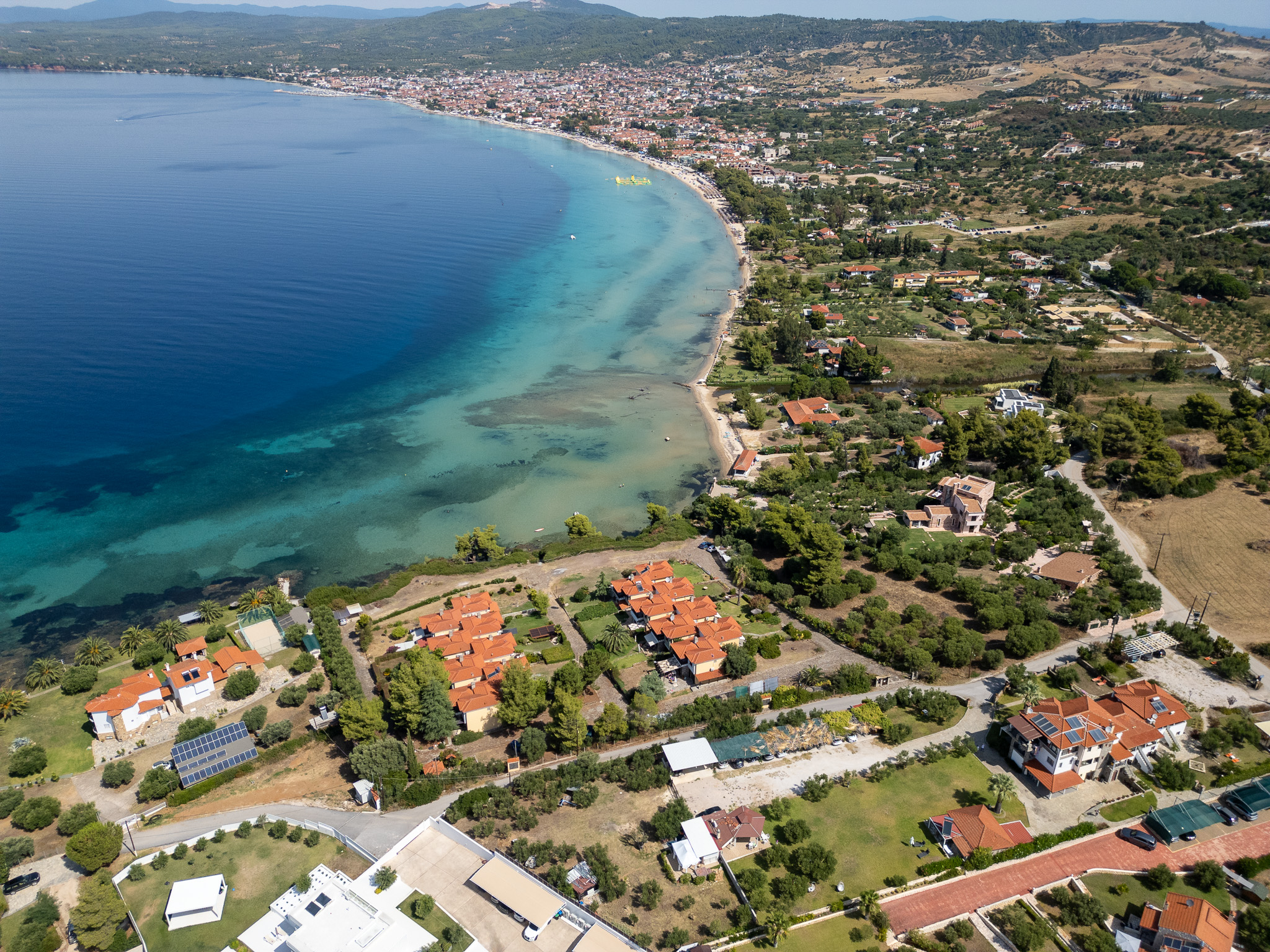 Amphitheater-style 90 sq.m. maisonette with sea view in Nikiti
