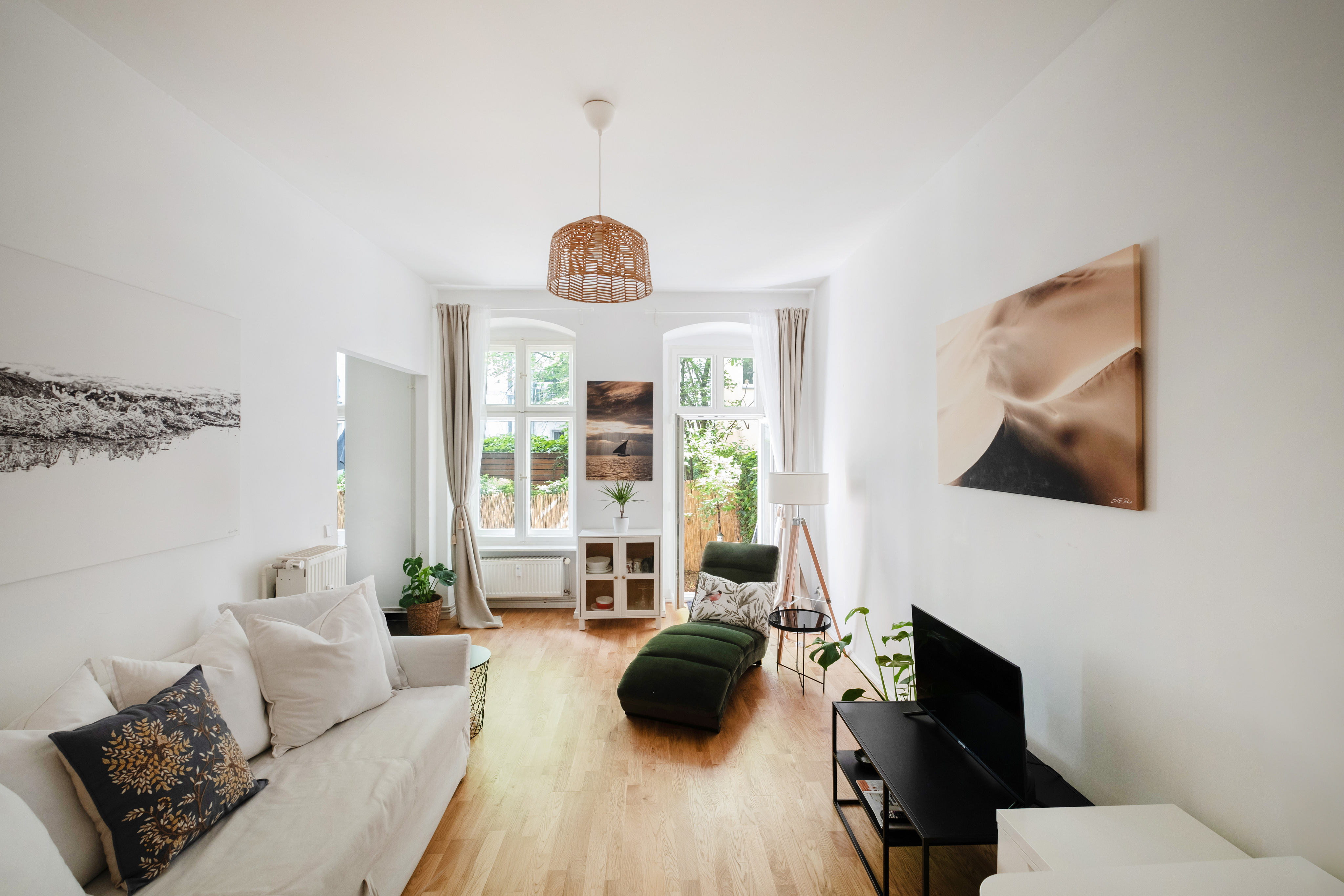 Quiet garden apartment with terrace in sought-after Bötzow Quarter