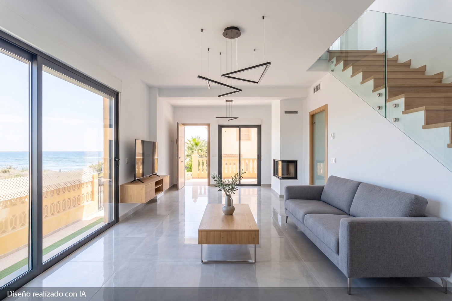 Seafront chalet in Platja del Rei: with panoramic terraces and direct access to the beach.