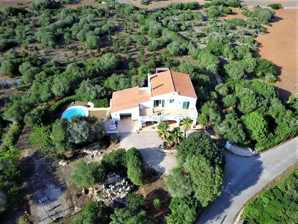 Magnificent country house with distant sea views in Menorca
