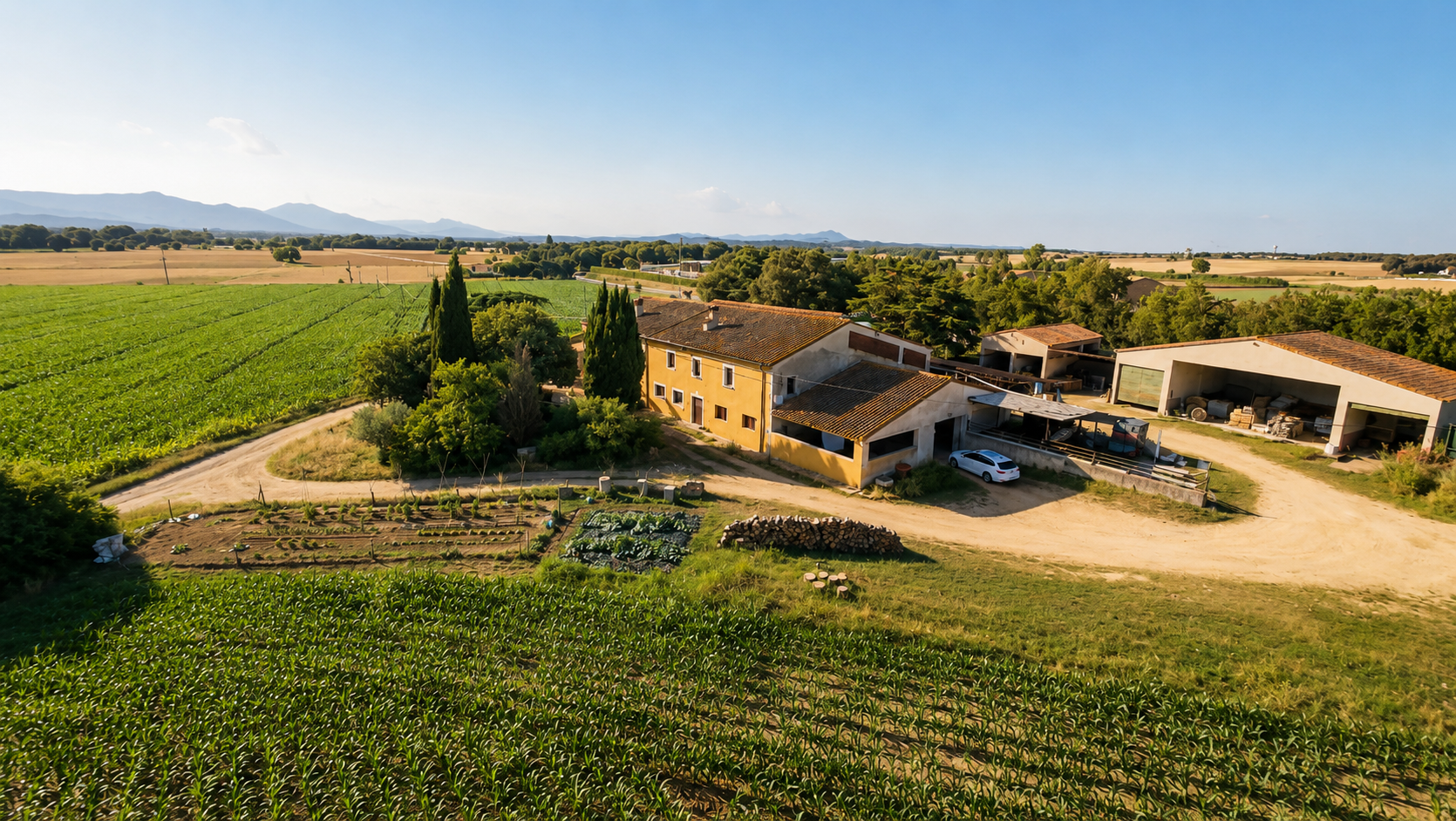 Finca amb molts metres i molt potencial a Vilobi d'Onyar