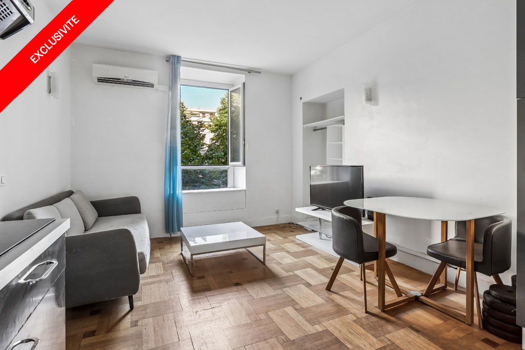 Large 1-bed apt w/ sleeping nook on Jean Médecin