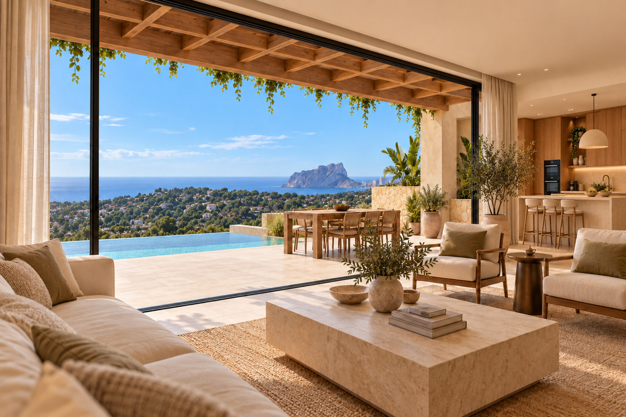 Proyecto de lujo con vistas panorámicas en Moraira