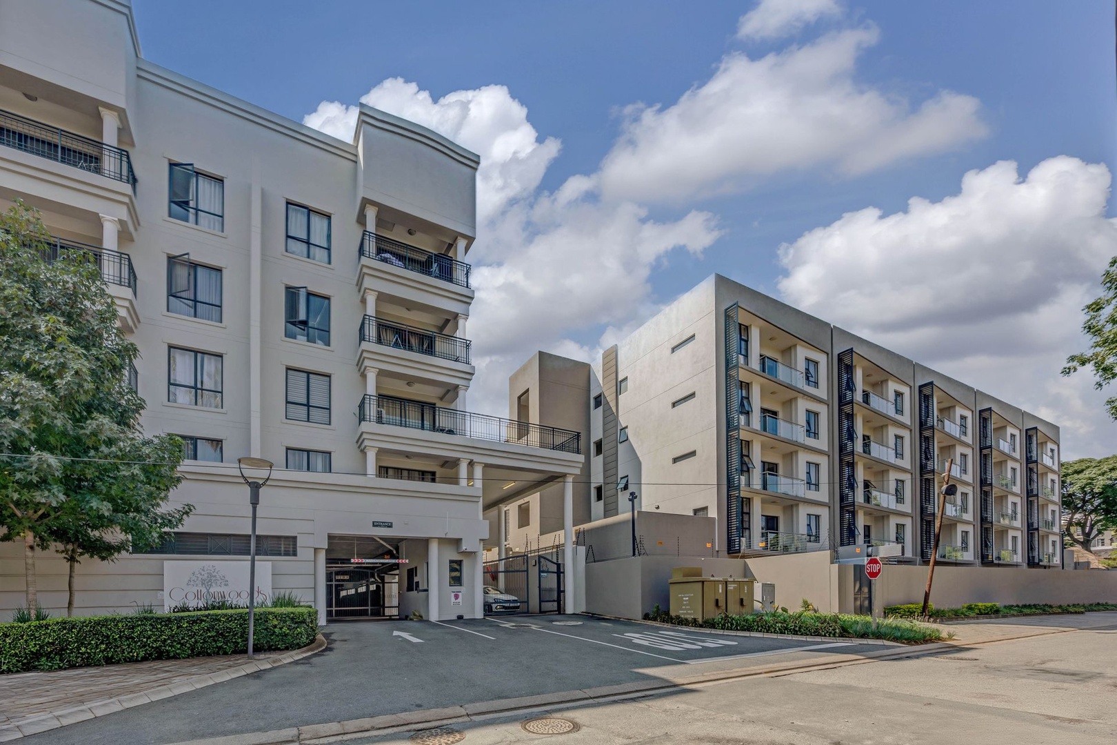 Effortless modern living - bright first floor apartment with elevator access