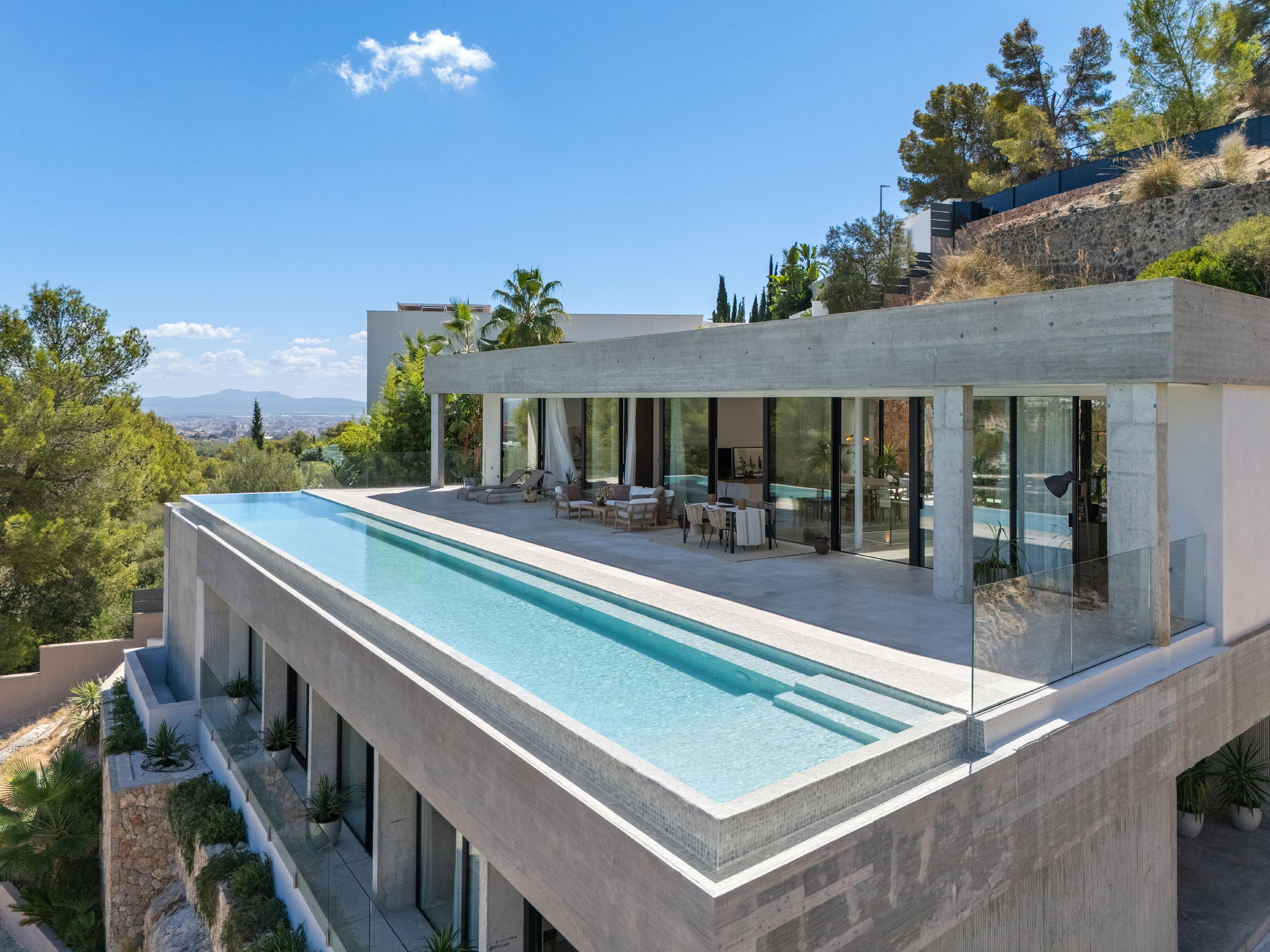 Elegant Architectural Concrete Villa in Son Vida