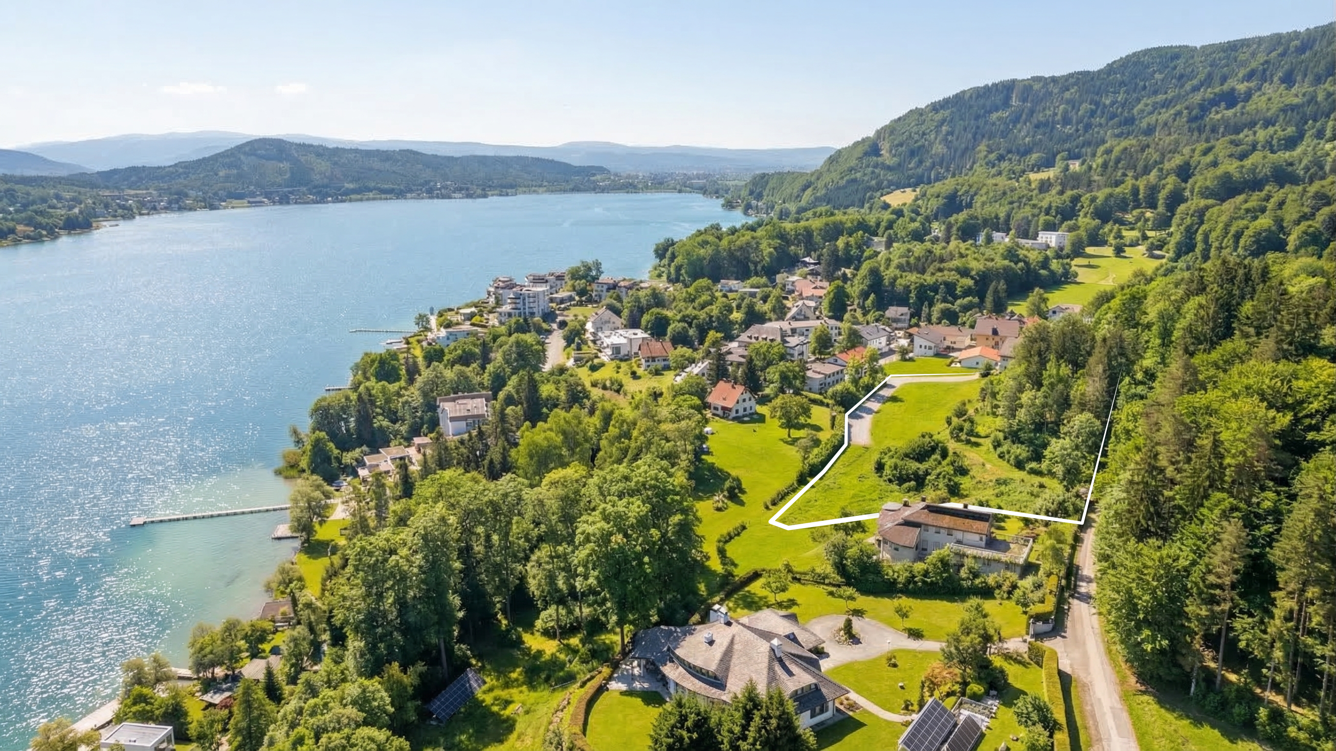 EXKLUSIVES BAUGRUNDSTÜCK MIT UNVERBAUBAREM WÖRTHERSEEBLICK