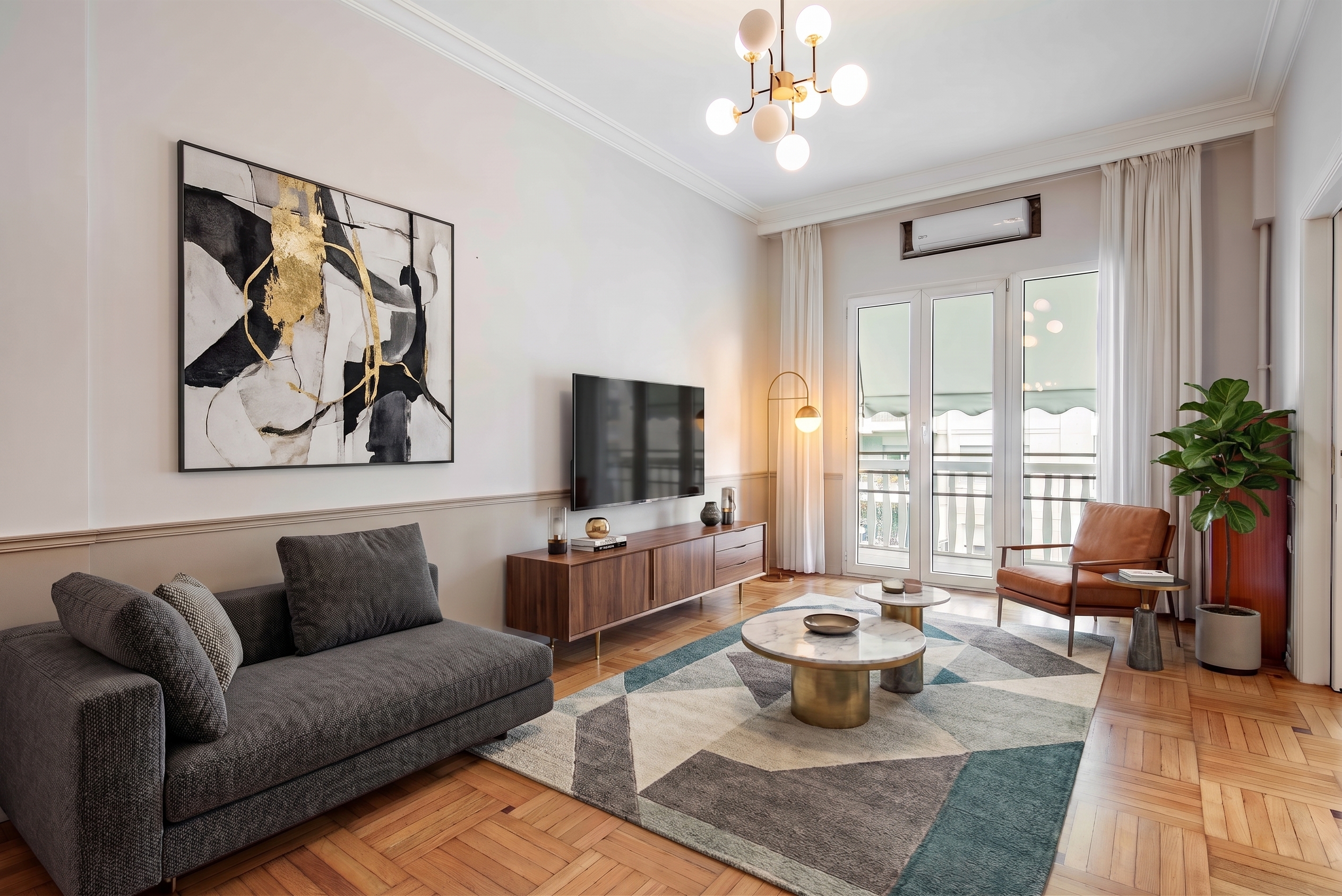 Elegant Athens apartment on Patision Avenue [AI-modified]