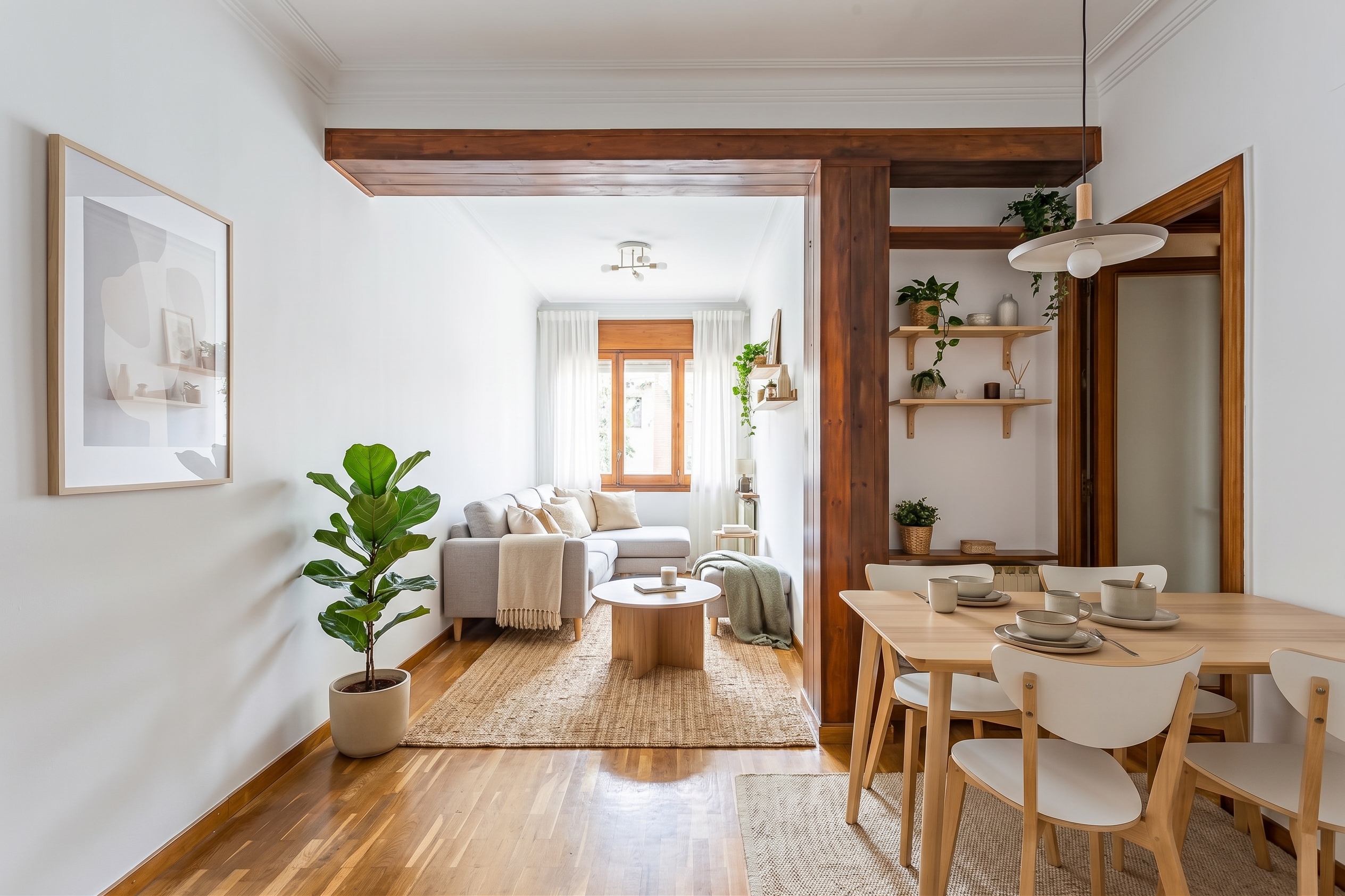 Cozy fixer-upper apartment in Gracia [AI-modified]