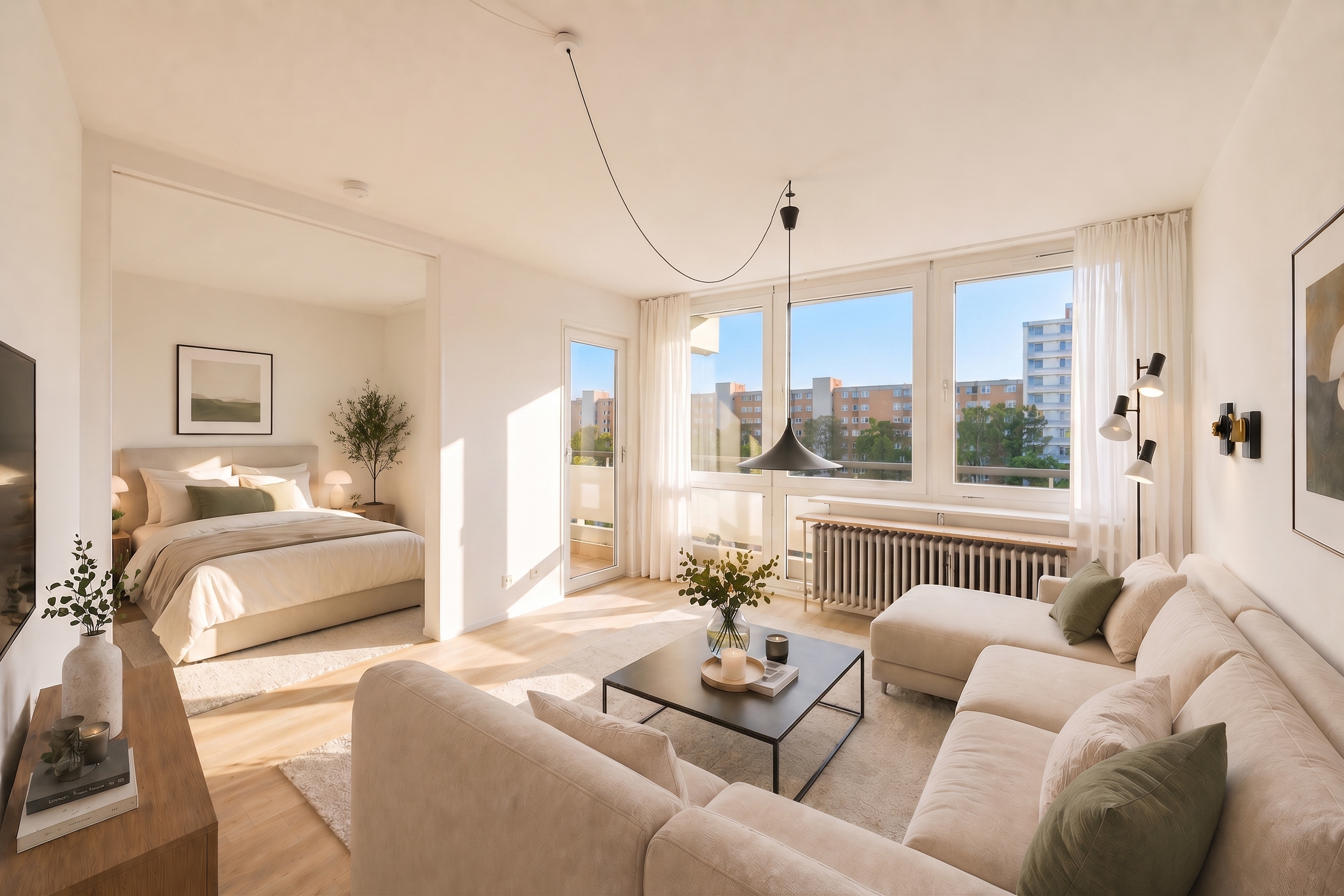 Helles 1,5-Zimmer-Apartment mit Südwest-Balkon – viel Potenzial in Neuperlach Süd