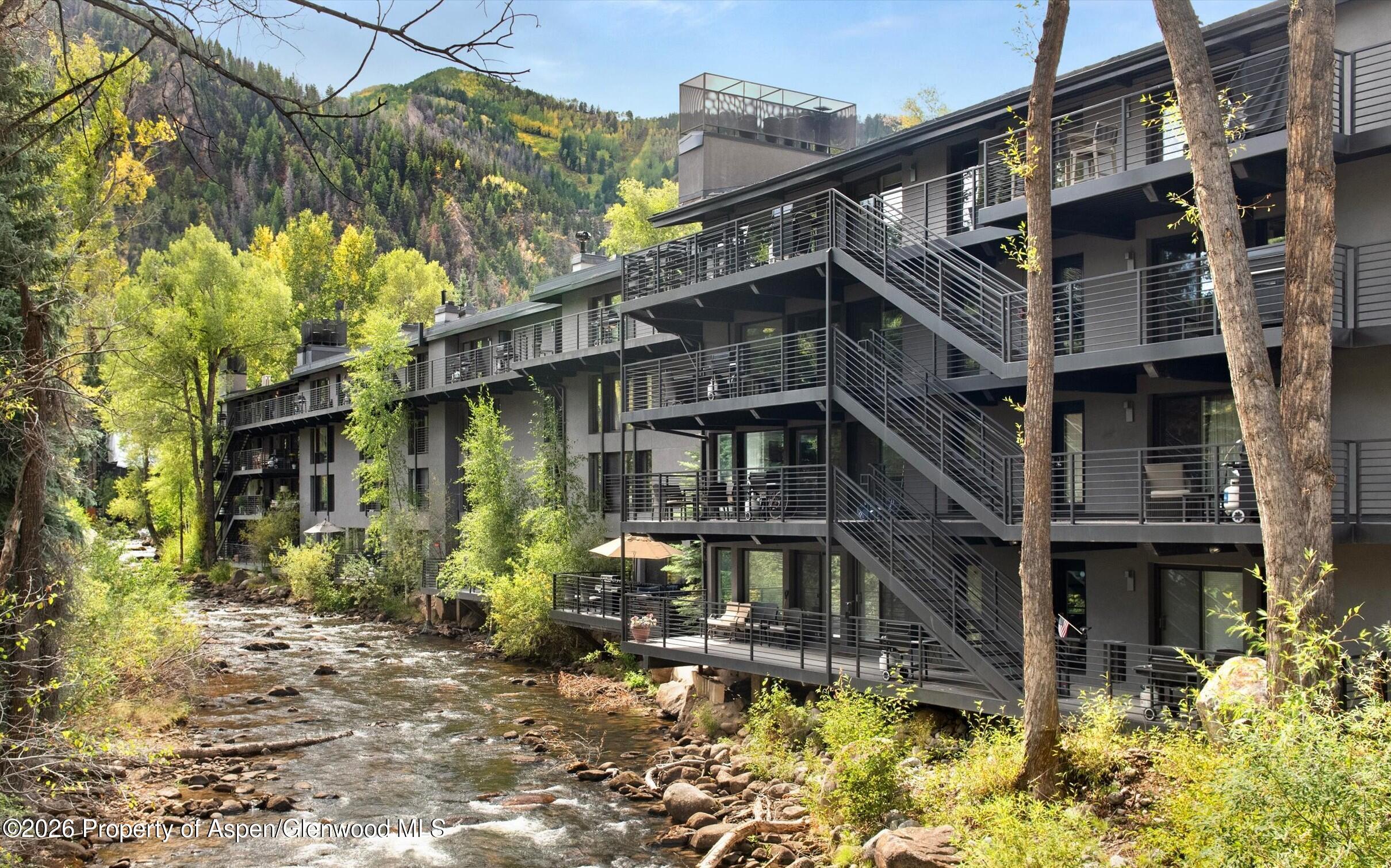 Dual Residences, Single Riverfront Sanctuary in Aspen