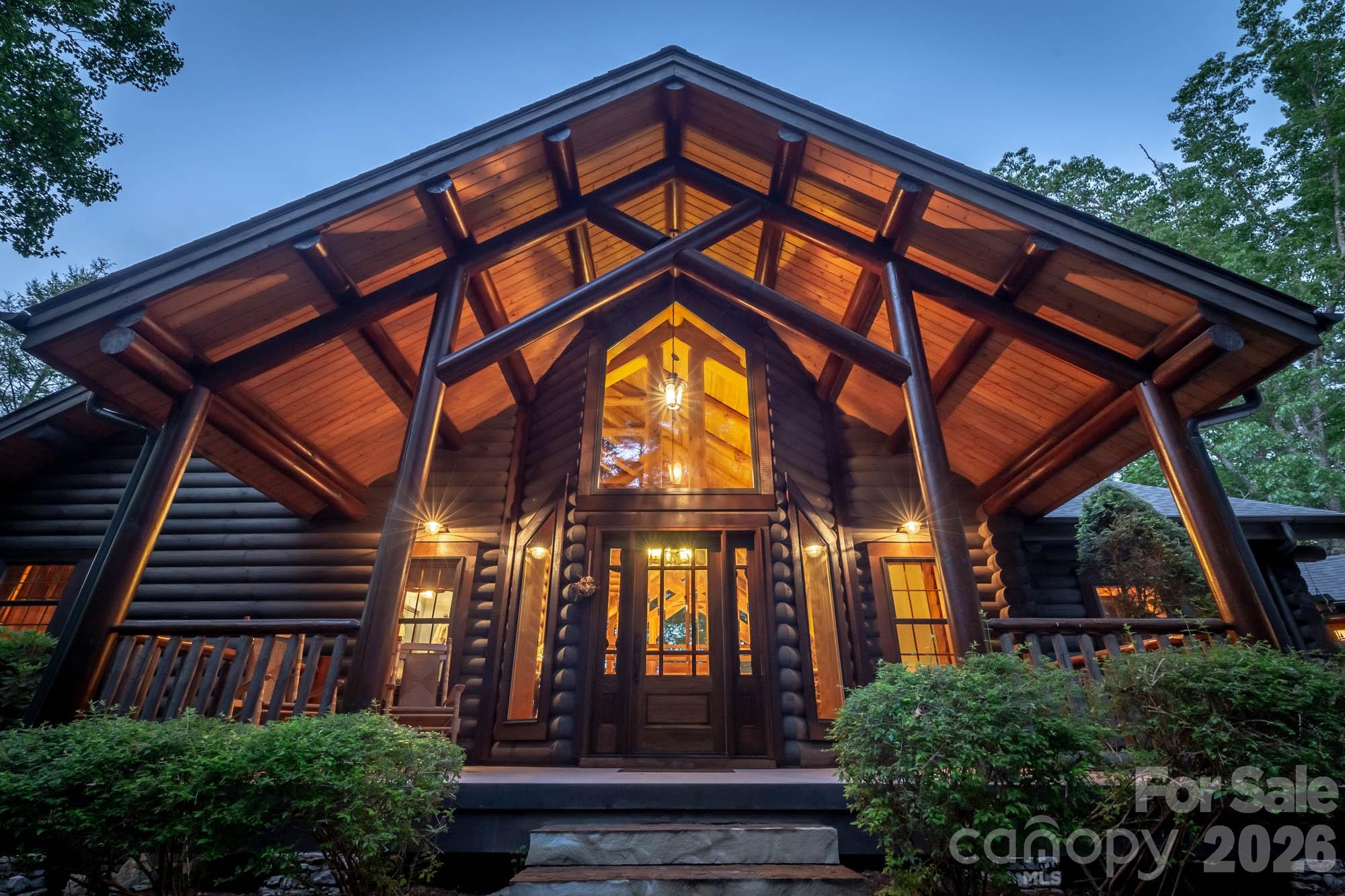 Magnificent Log Home on 5.73 Acres at Lake James