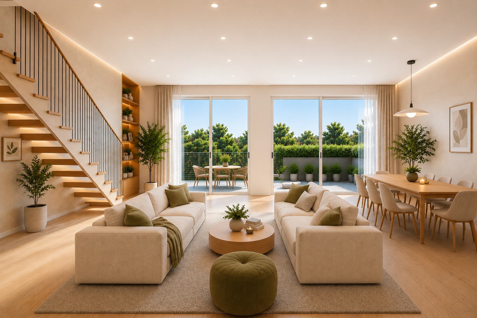 Penthouse apartments with attic rooms, terraces and  high-end finishes, under construction