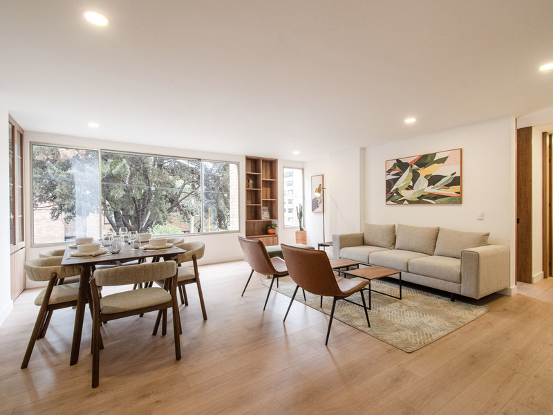 Apartamento amoblado y remodelado para arriendo en La Cabrera