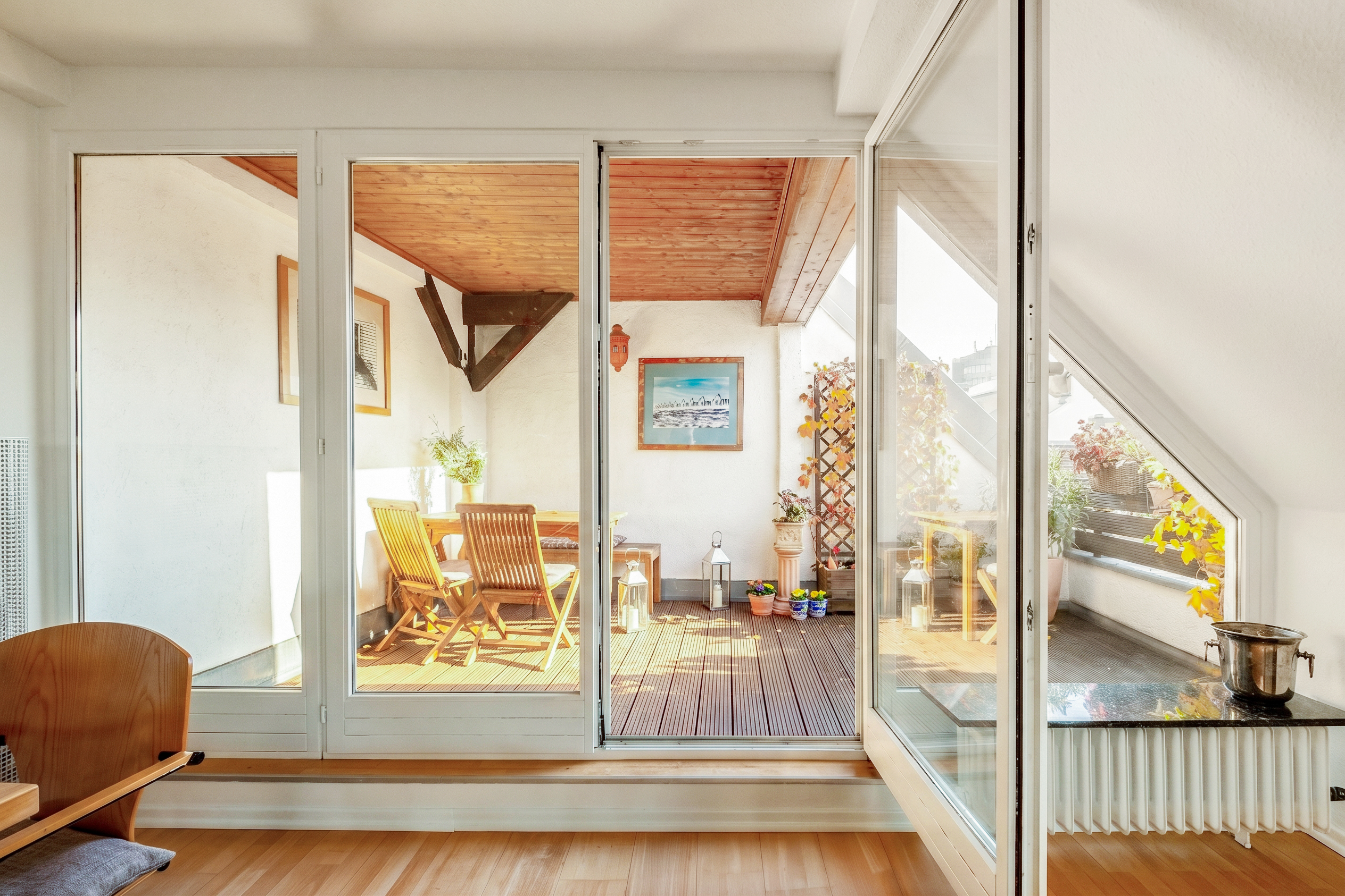Attic retreat in an impressive Wilhelminian-era building