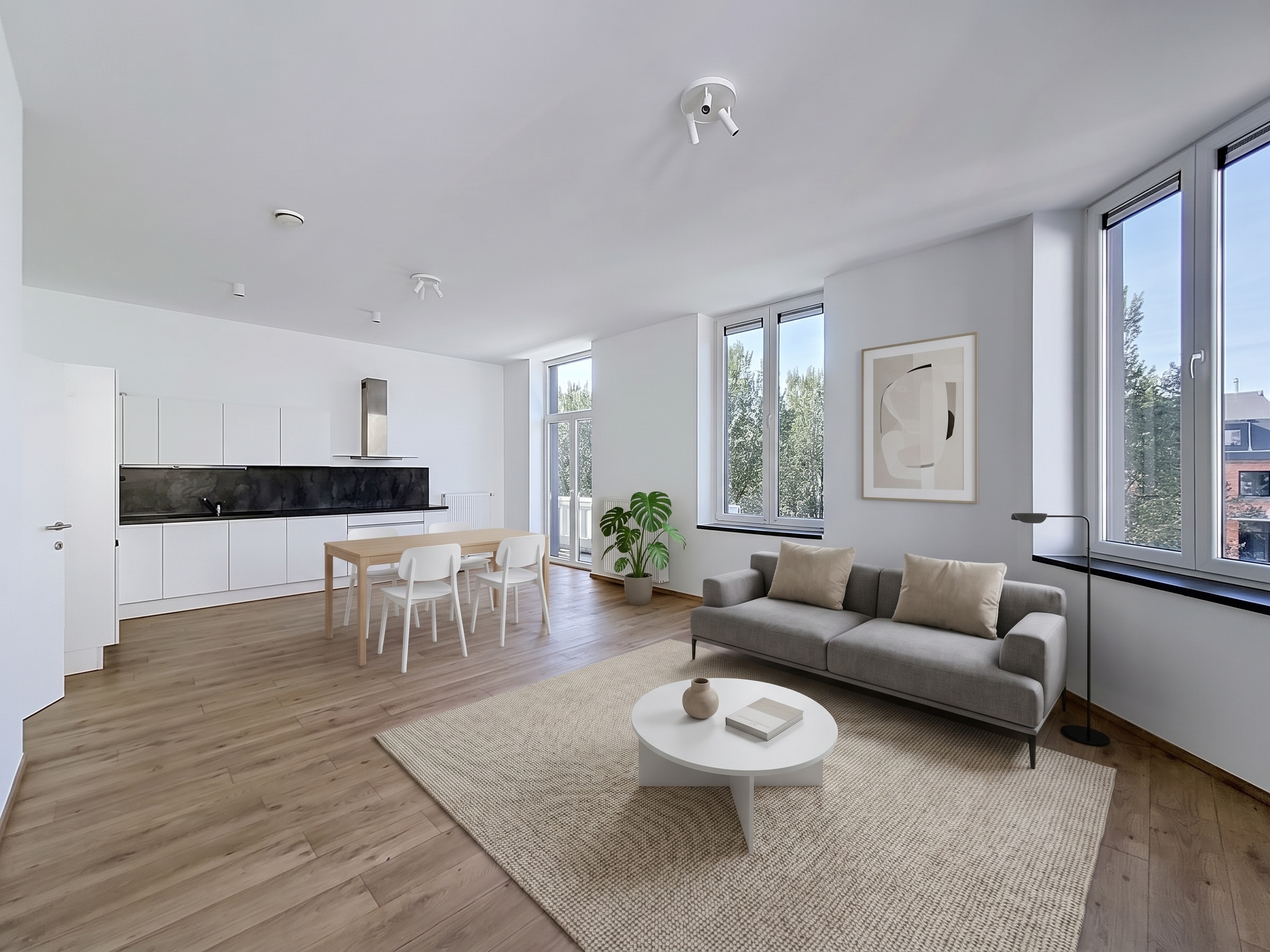 Appartement deux chambres de 79 m², deuxième étage [AI-modified]