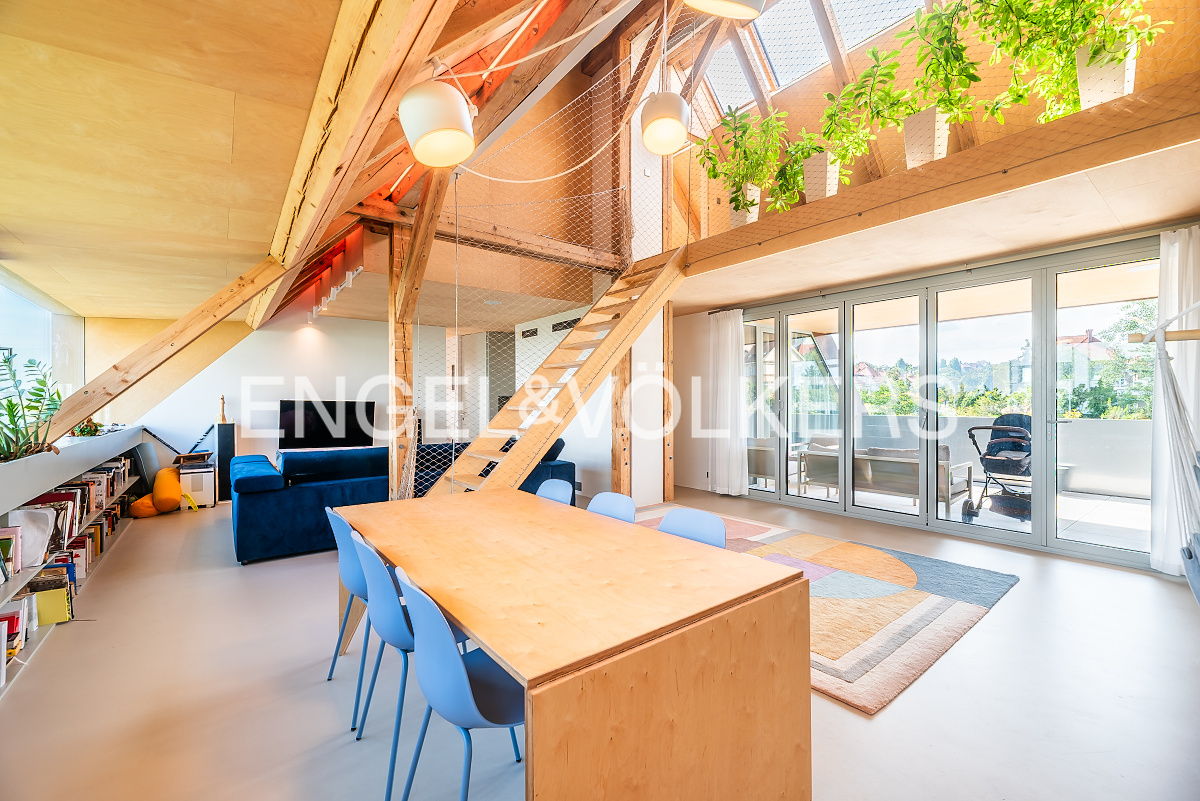 Rent of a unique duplex apartment 5+kt with terraces and parking