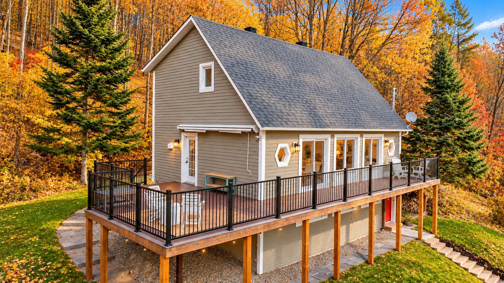 Private Wooded Haven 15 Min from Bromont Ski Resort