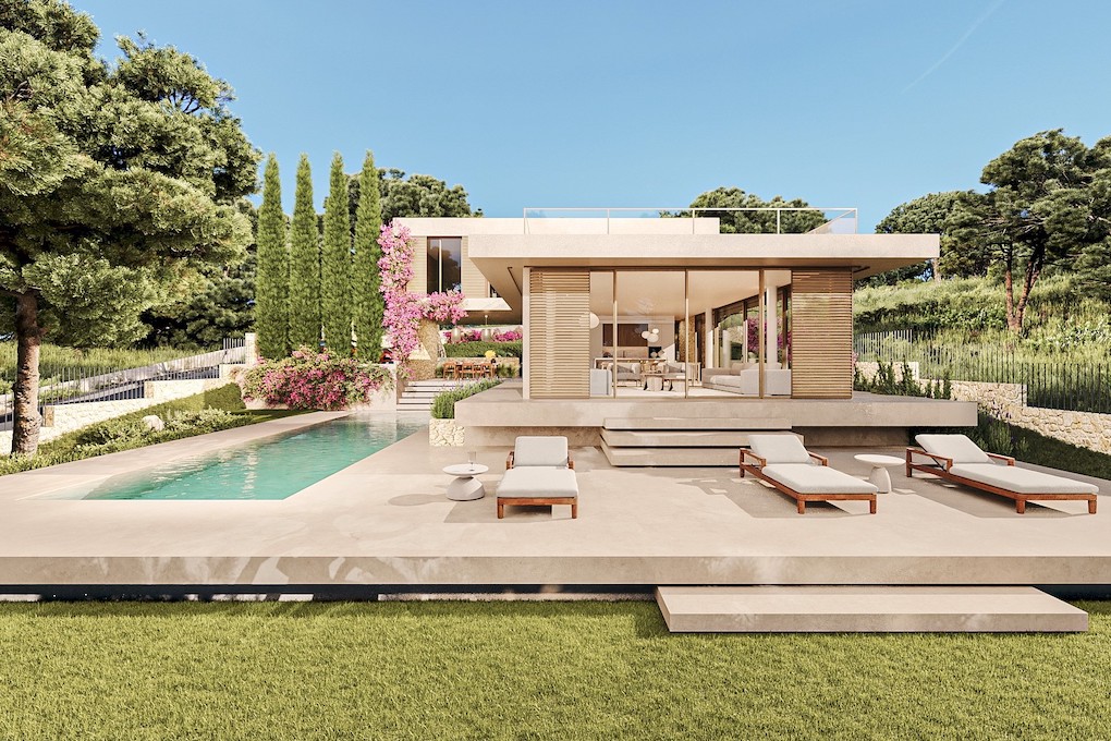 Parcela con licencia de obra y proyecto para una villa