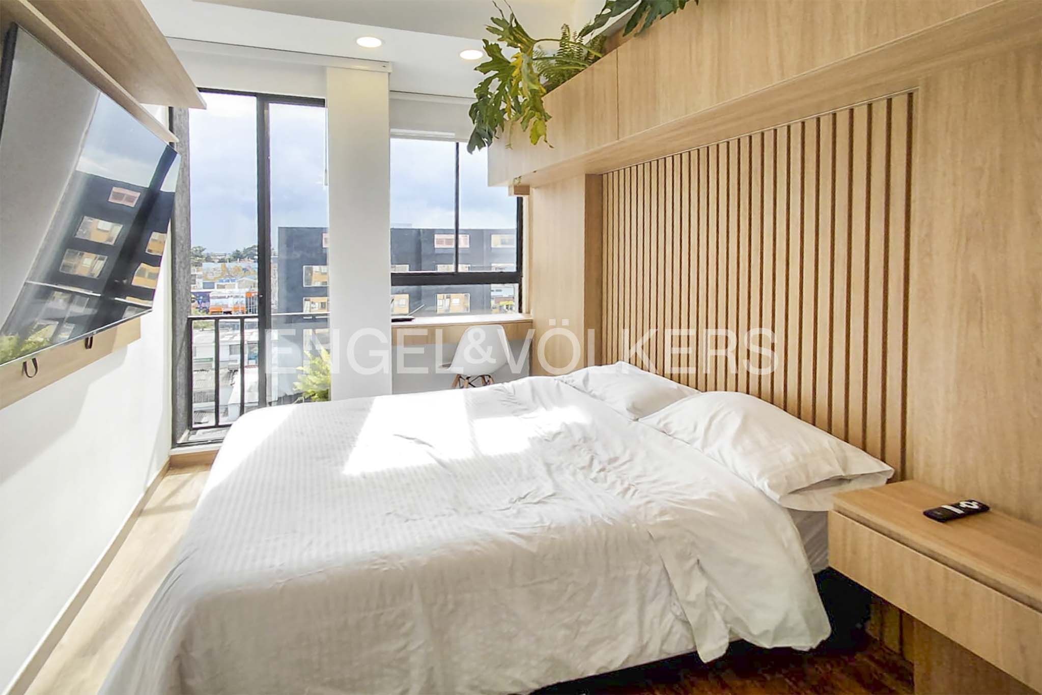 Apartaestudio con balcón para venta en La Castellana