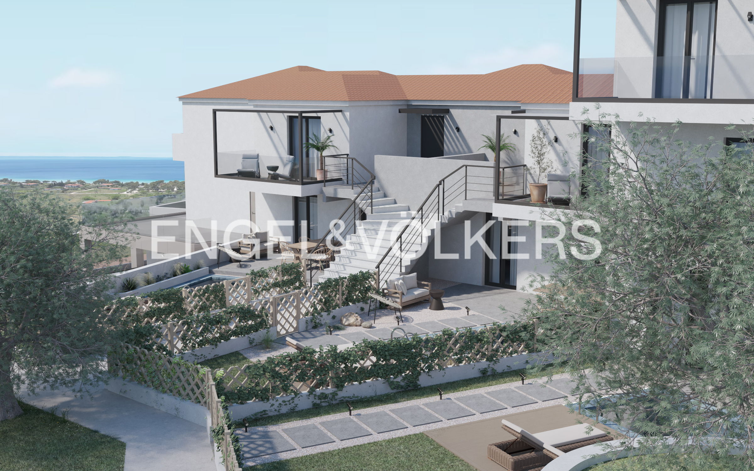 Modern aesthetic maisonette in Nikiti