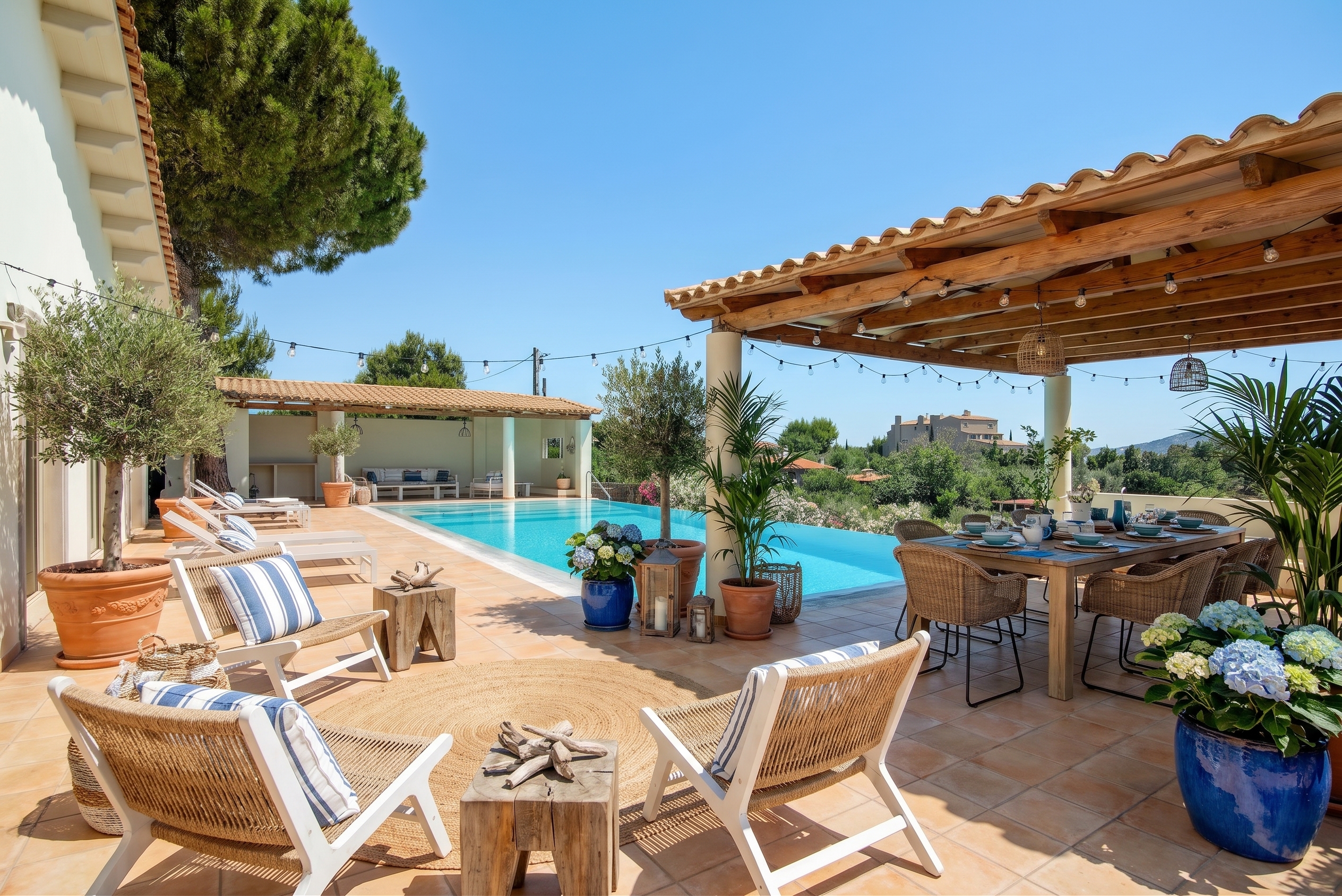 Elegant villa on a 4020 m² plot with infinity pool
