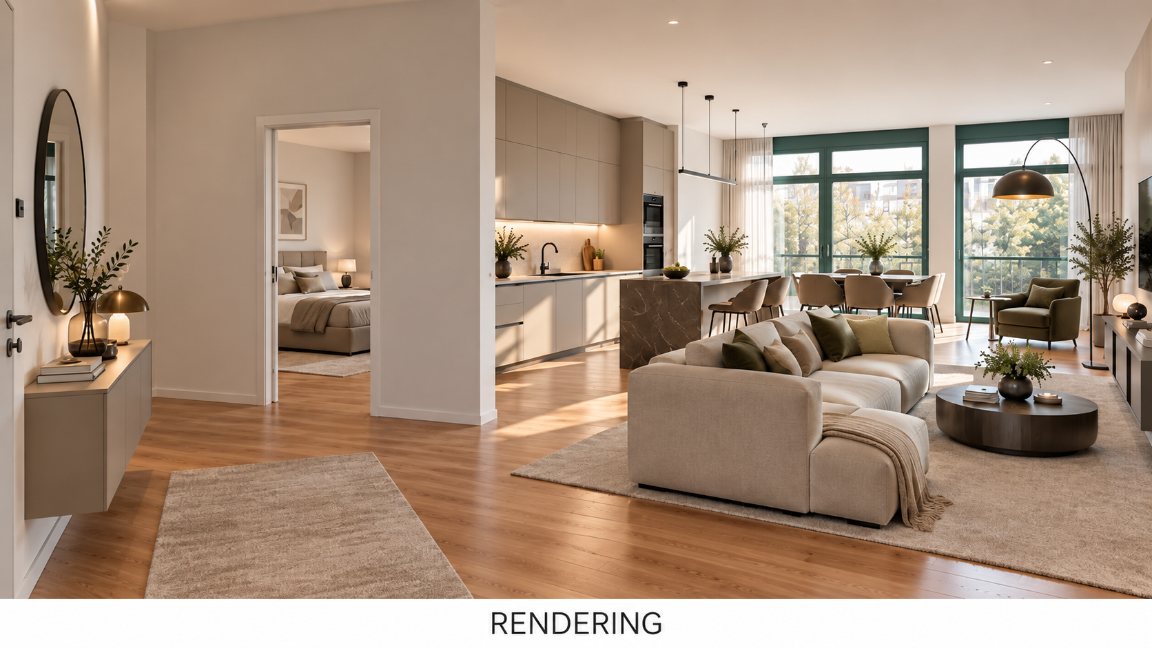 Bright, spacious apartment in Borgo Sacco