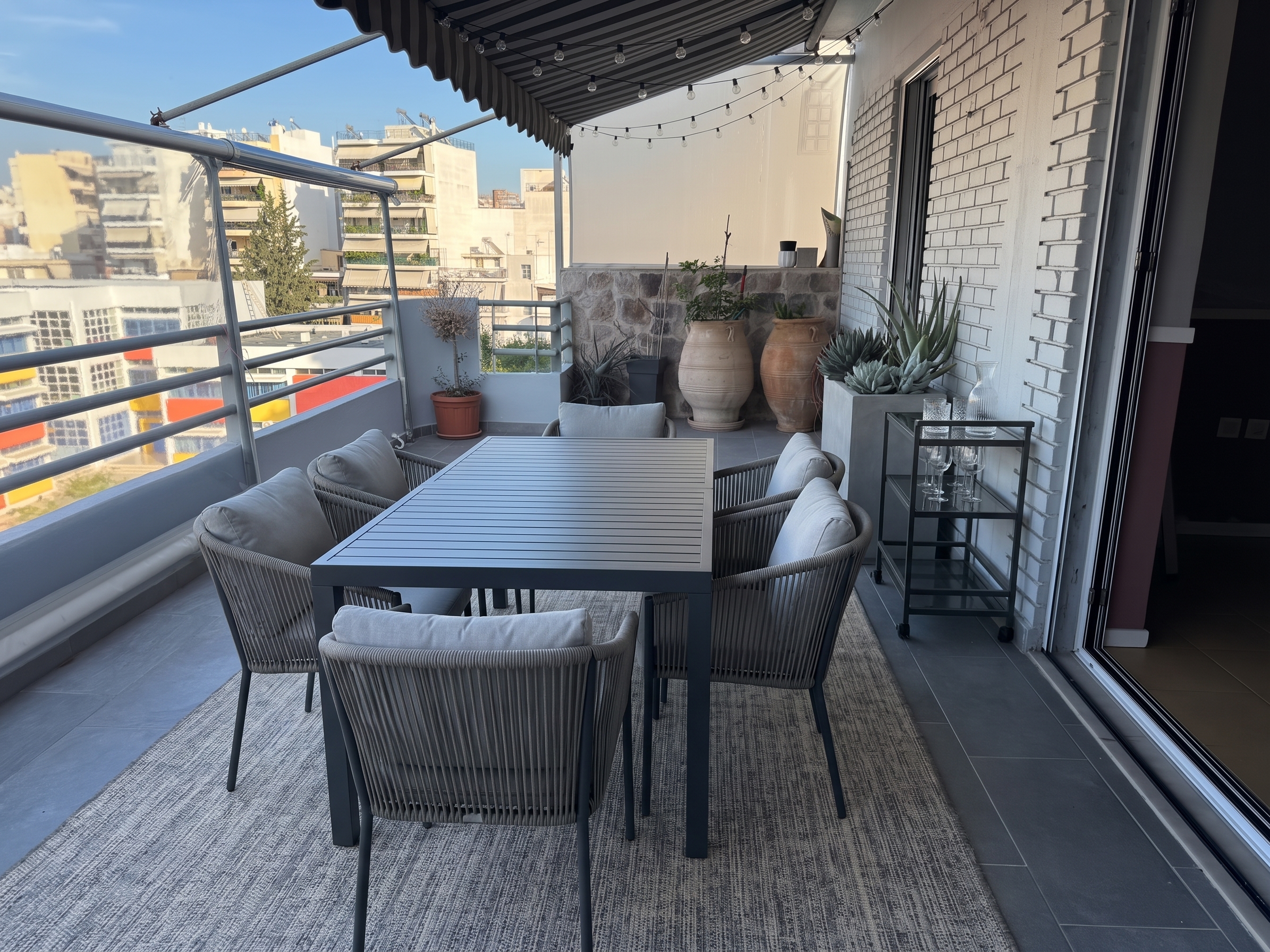 Renovated 4th-floor penthouse with a view at Kato Patisia [AI-modified]