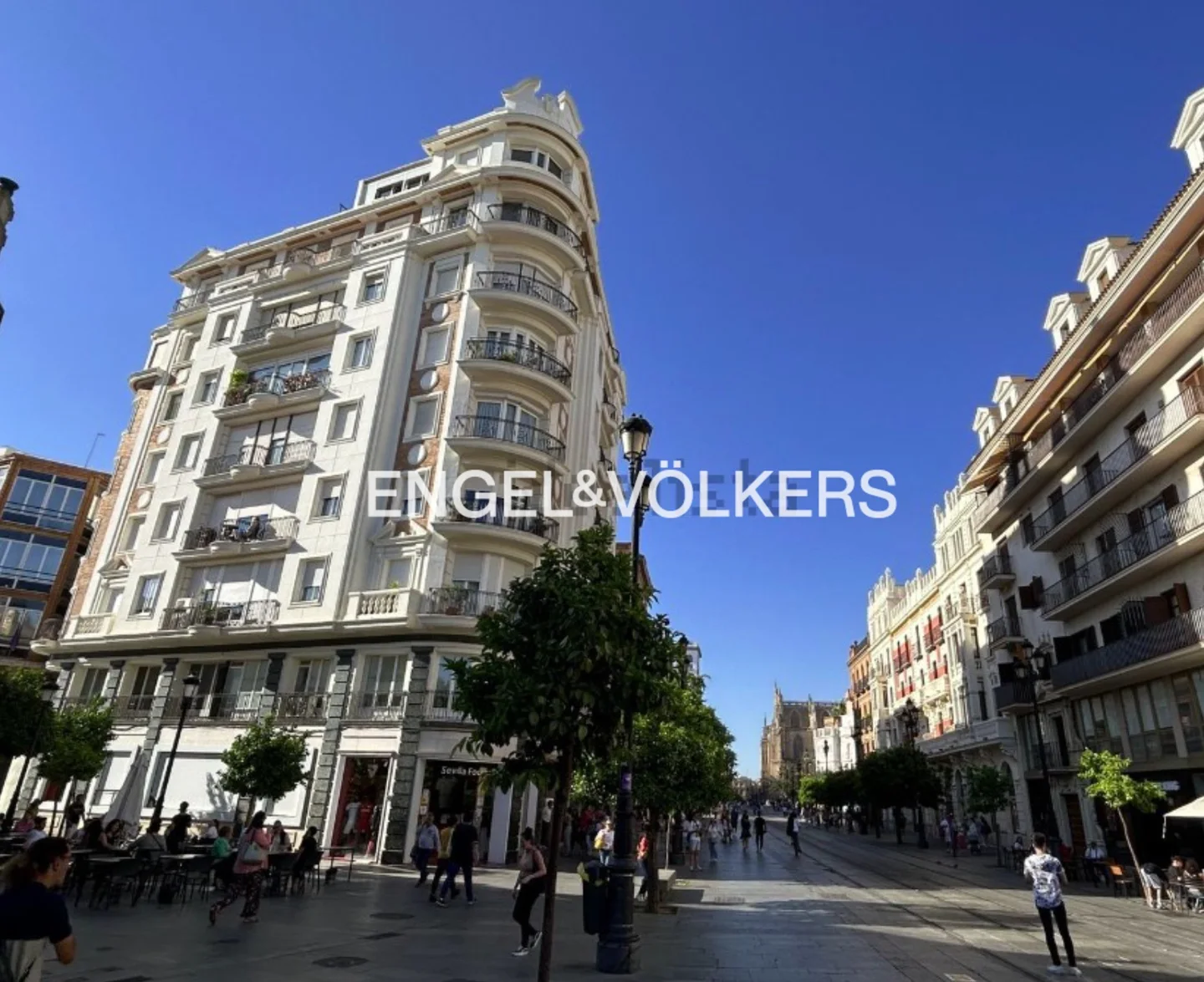 Majestic stately apartment with stunning views of Puerta de Jerez and the Cathedral.