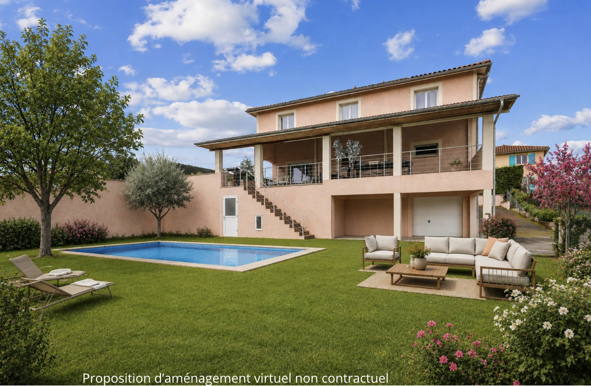 Family home with pool