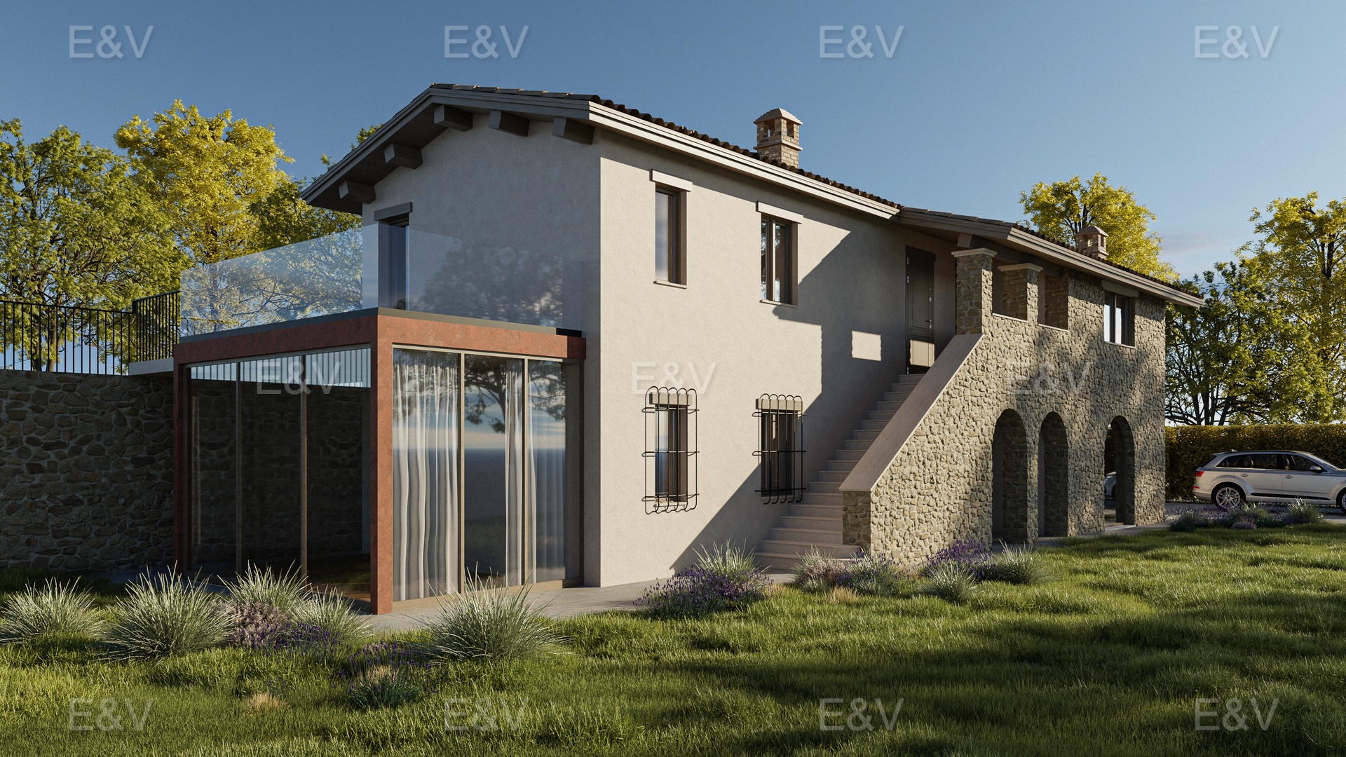 Porzione di villa bifamiliare in Classe A4 a Chiugiana