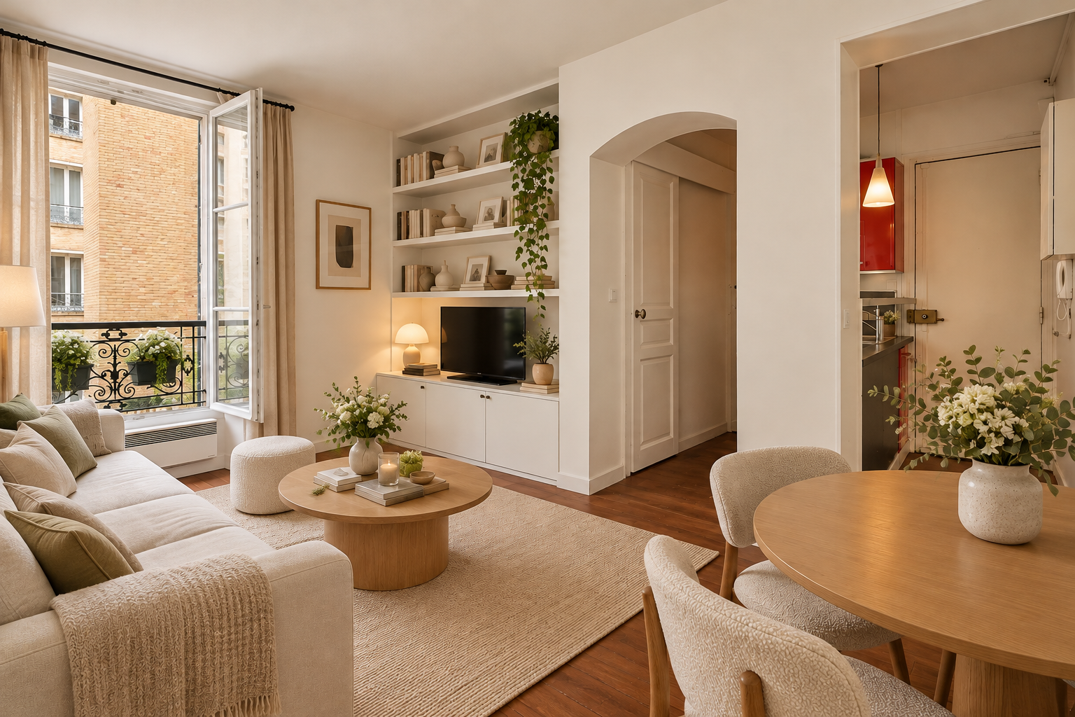 Paris IV – Saint-Paul – Charming, quiet 1-bedroom apartment needing renovation [AI-modified]