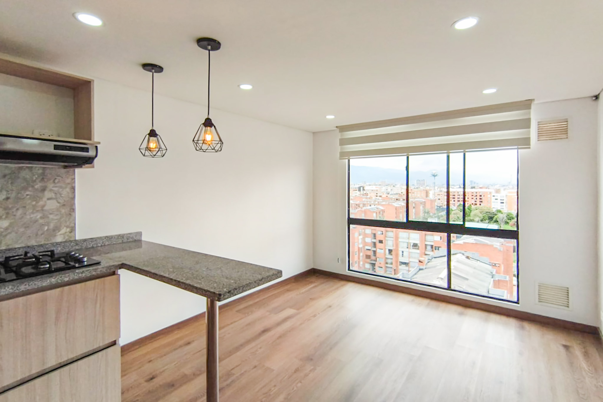 Moderno apartaestudio con vista para venta en Mazurén