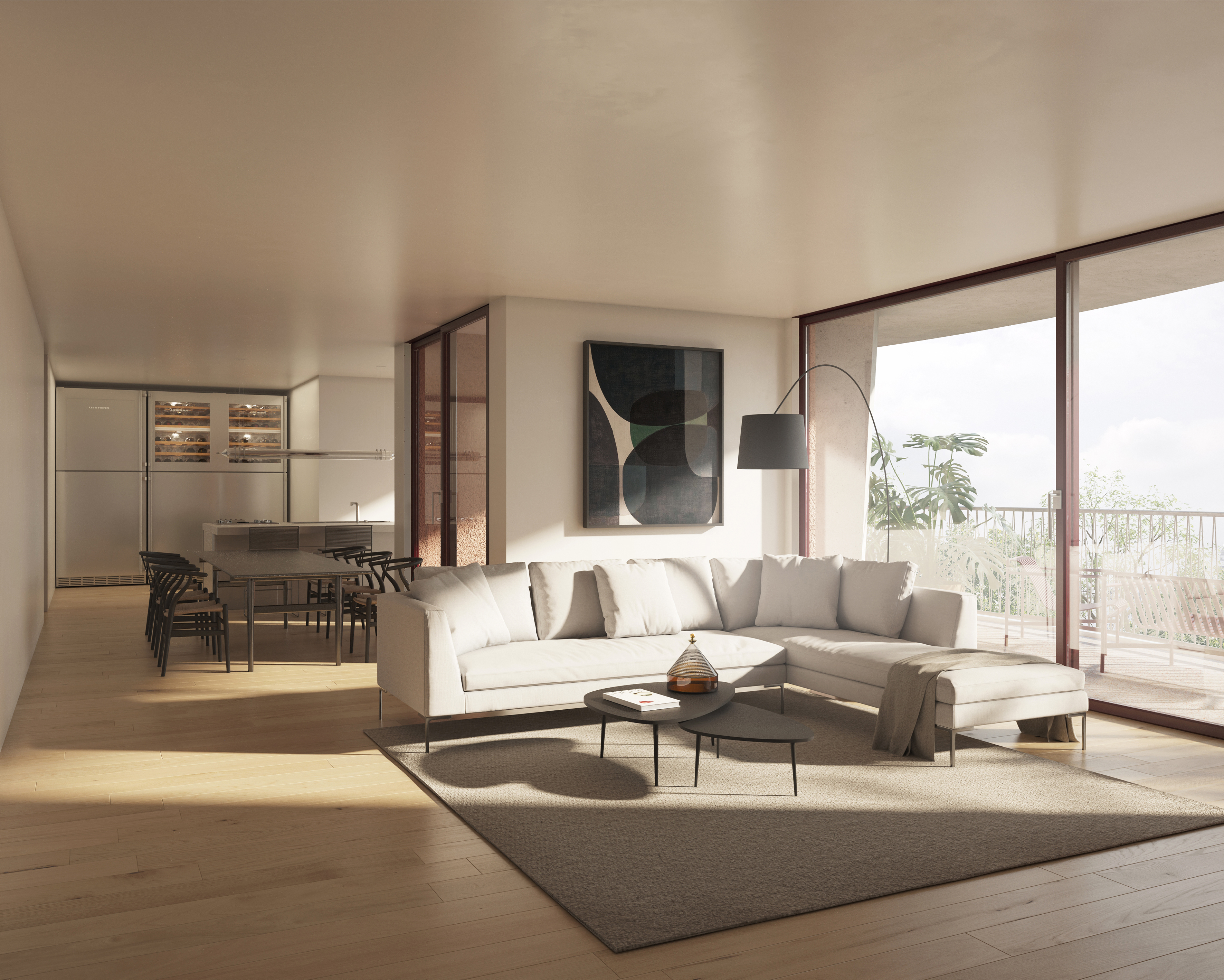Avant-garde architecture overlooking the Sile River