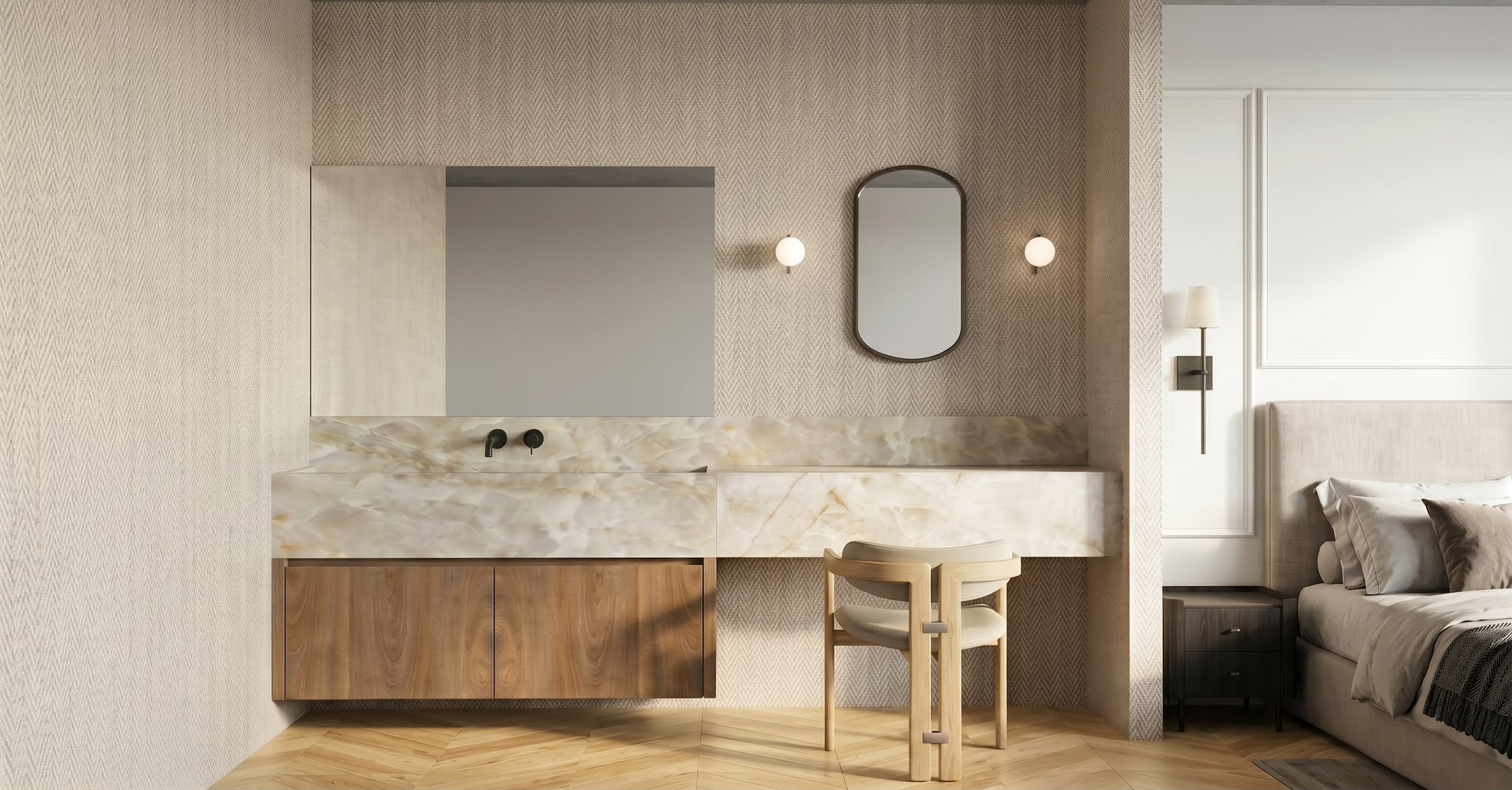 Elegant brand-new apartment on Jorge Juan. [AI-modified]
