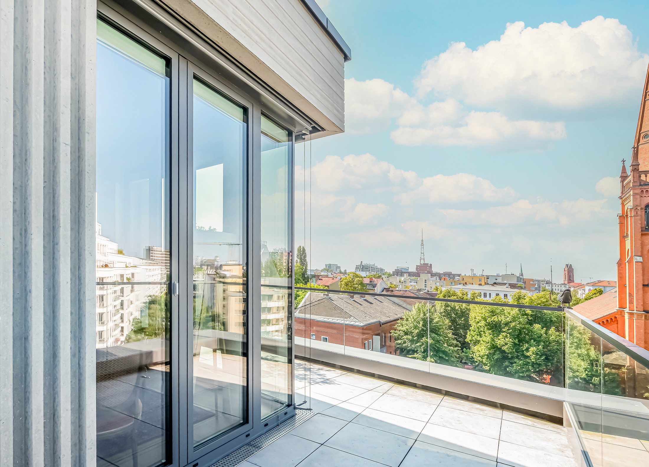 Penthouse-Highlight mit großen Terrassen über den Dächern Berlins