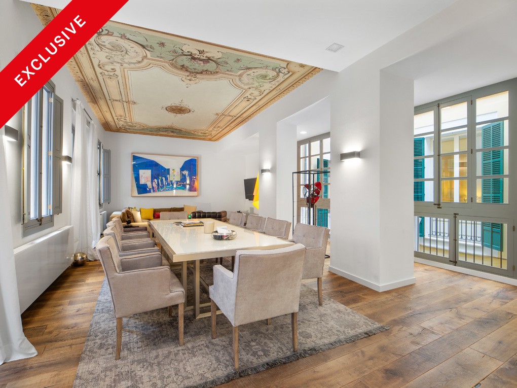 Exquisite Belle Etage with Artistic Ceiling Fresco and Elevator – Calatrava