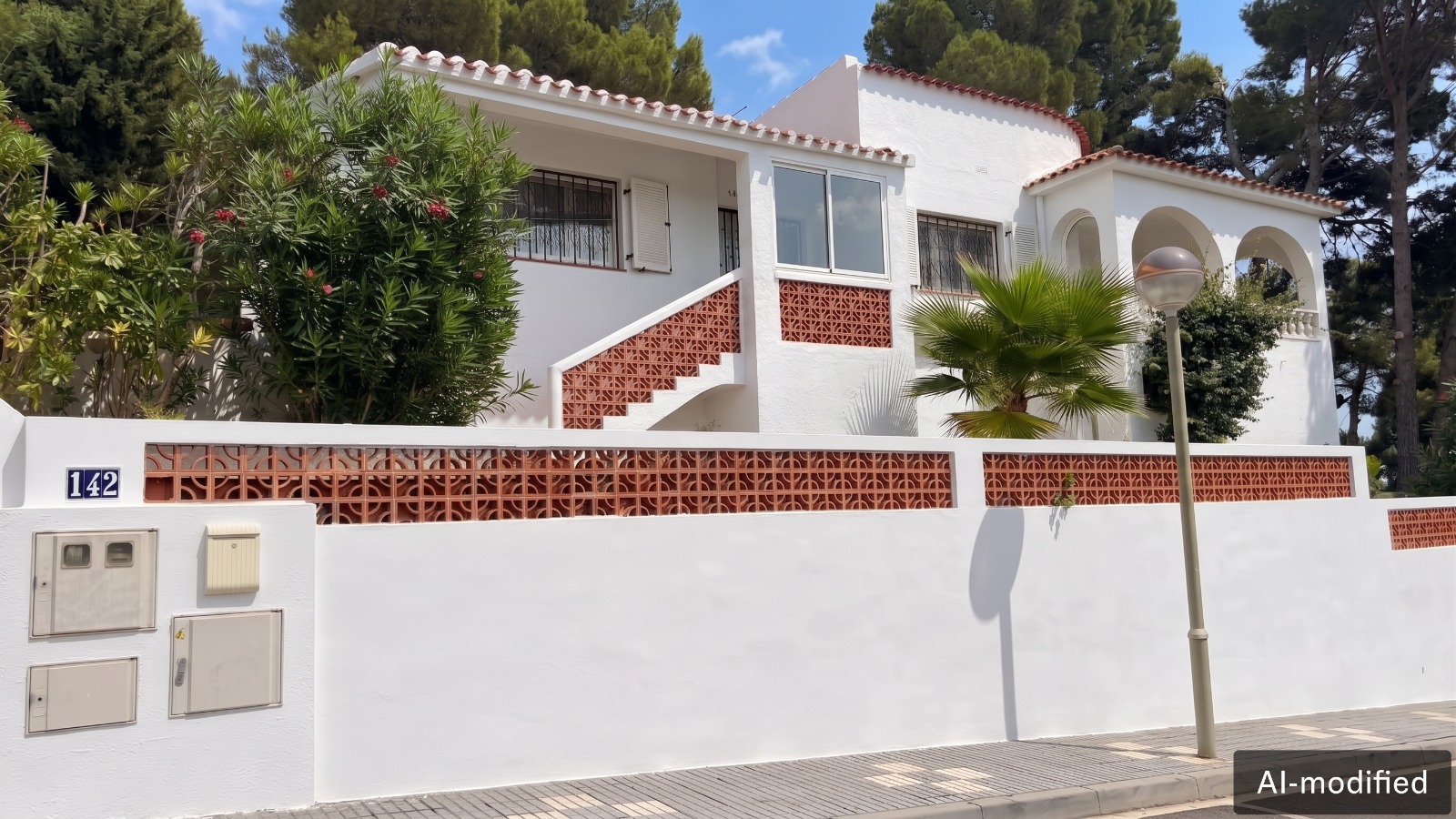 Detached house located on the beach, in Cambrils’ El Dorado area.